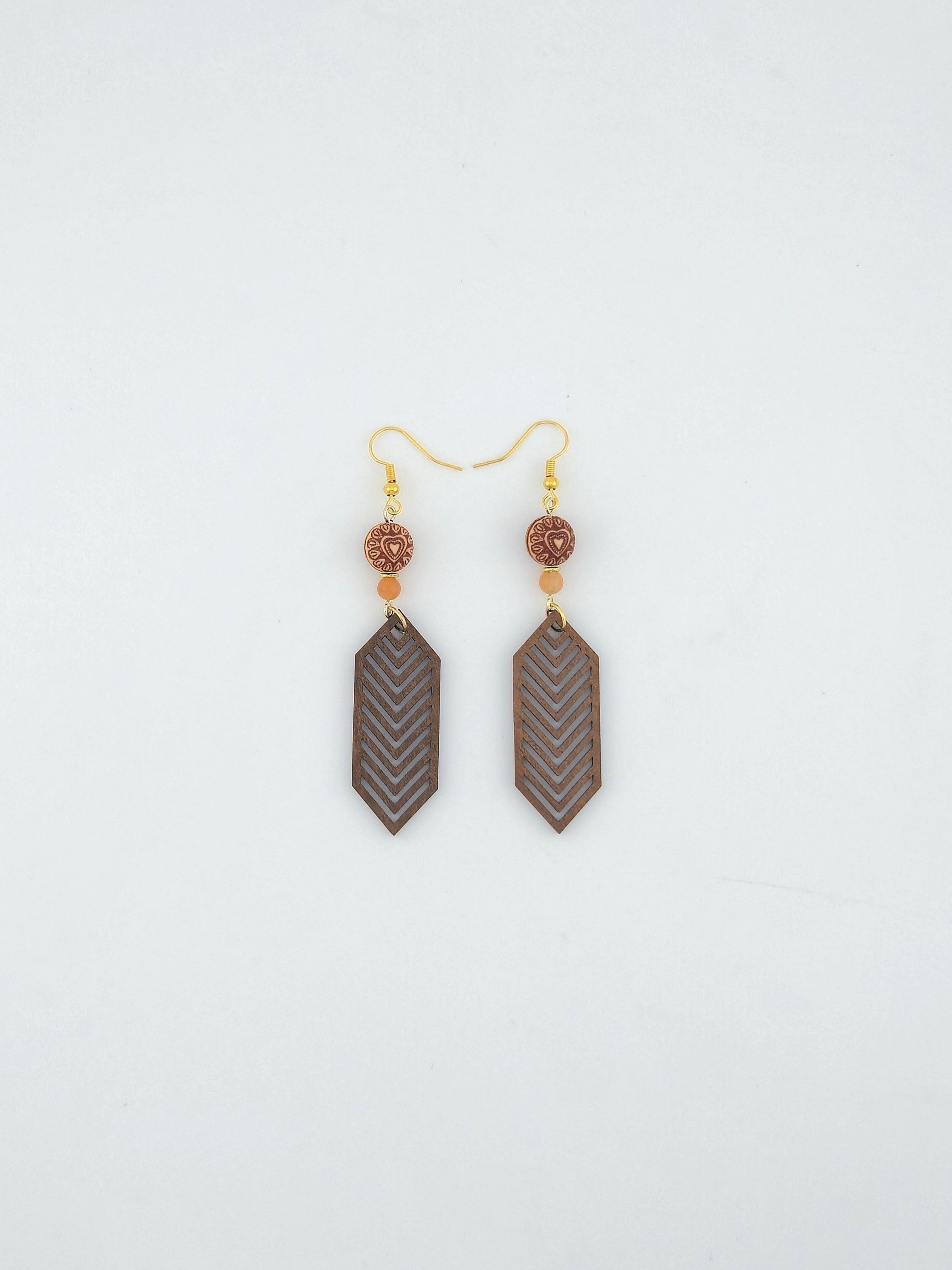 Boho Wood Earrings