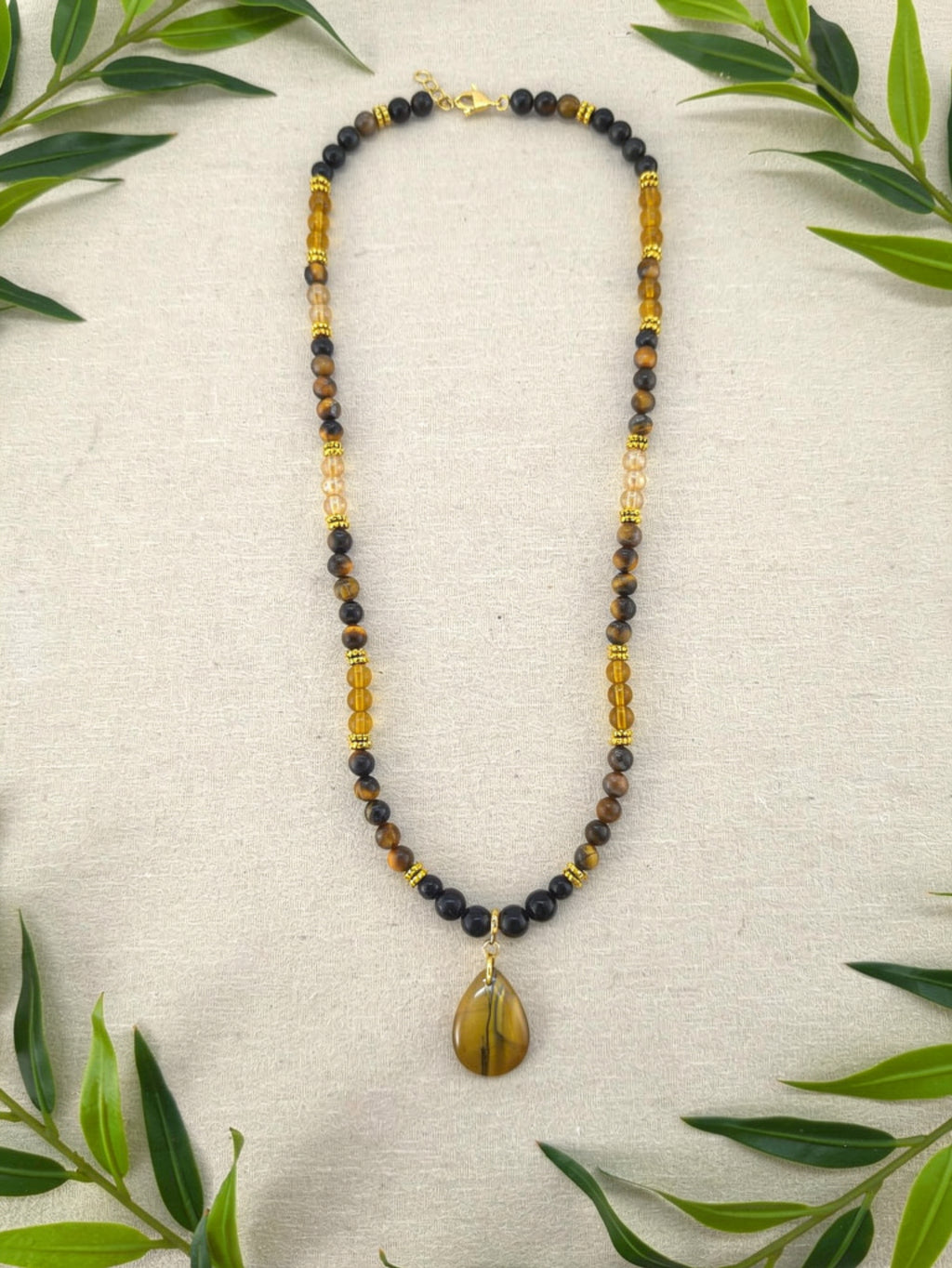 Tiger's Eye Pendant Necklace
