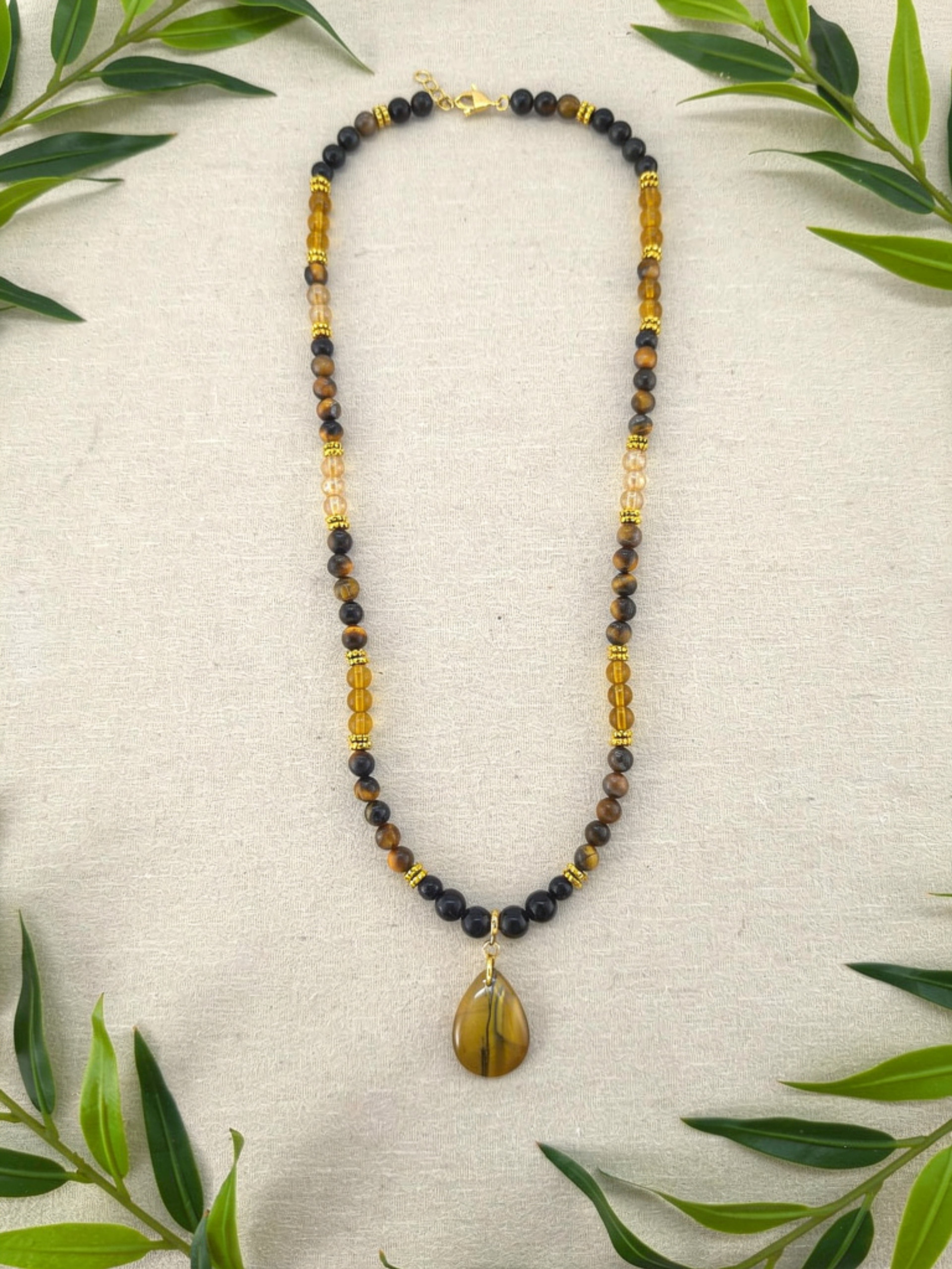 Tiger's Eye Pendant Necklace