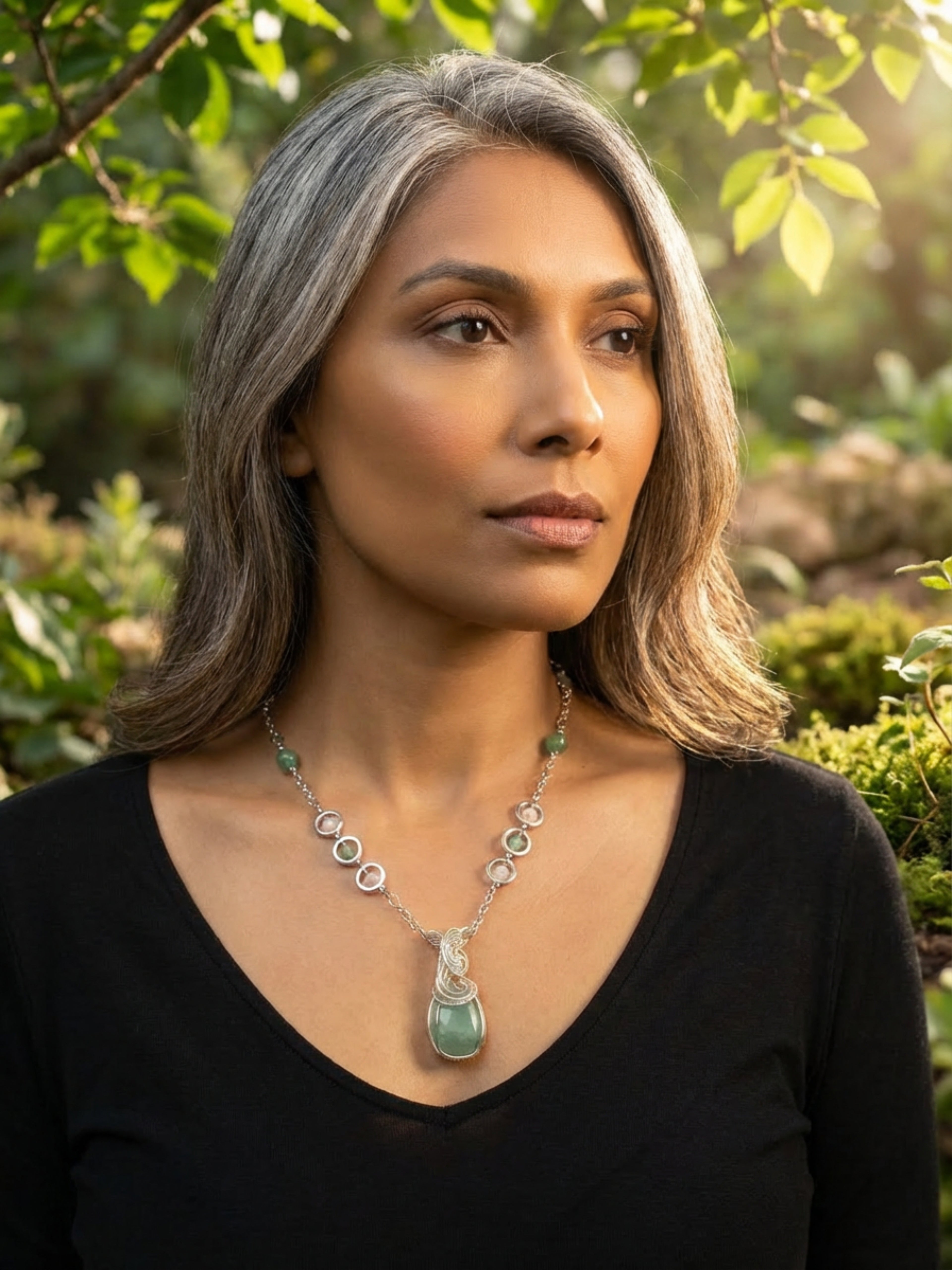 Green Aventurine Bead Frame Collection