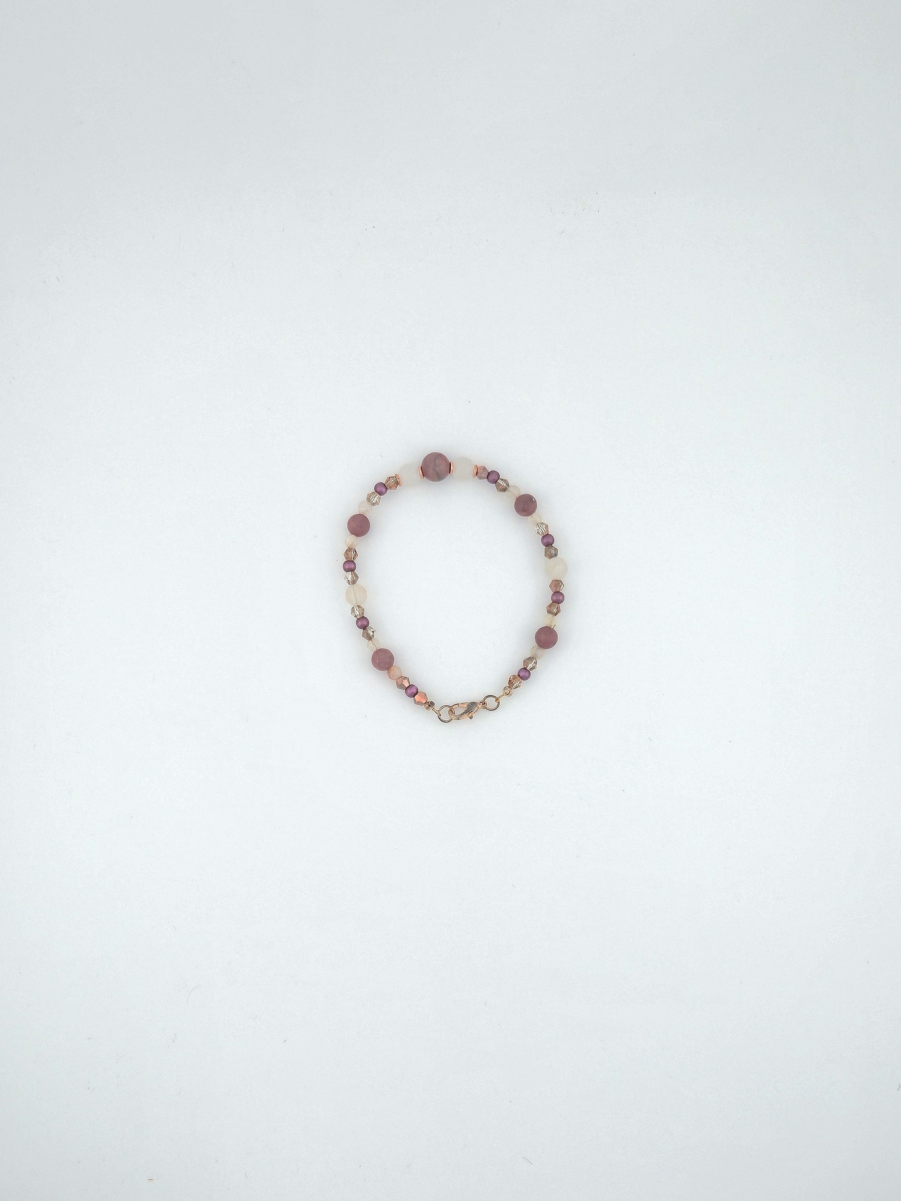 Rose Gold Rhodonite Bracelet
