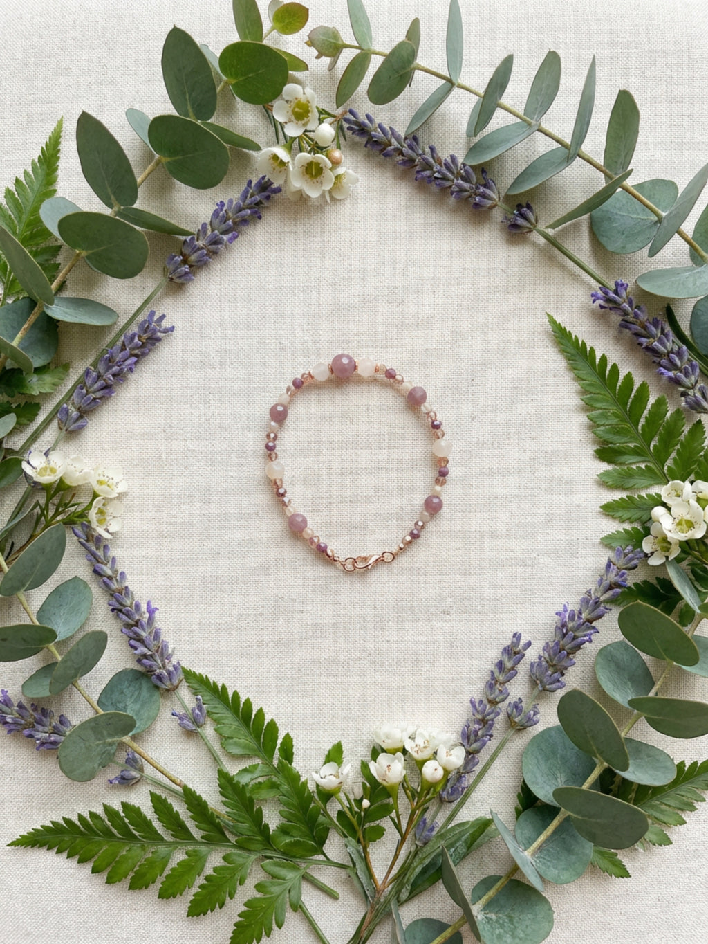 Rose Gold Rhodonite Bracelet