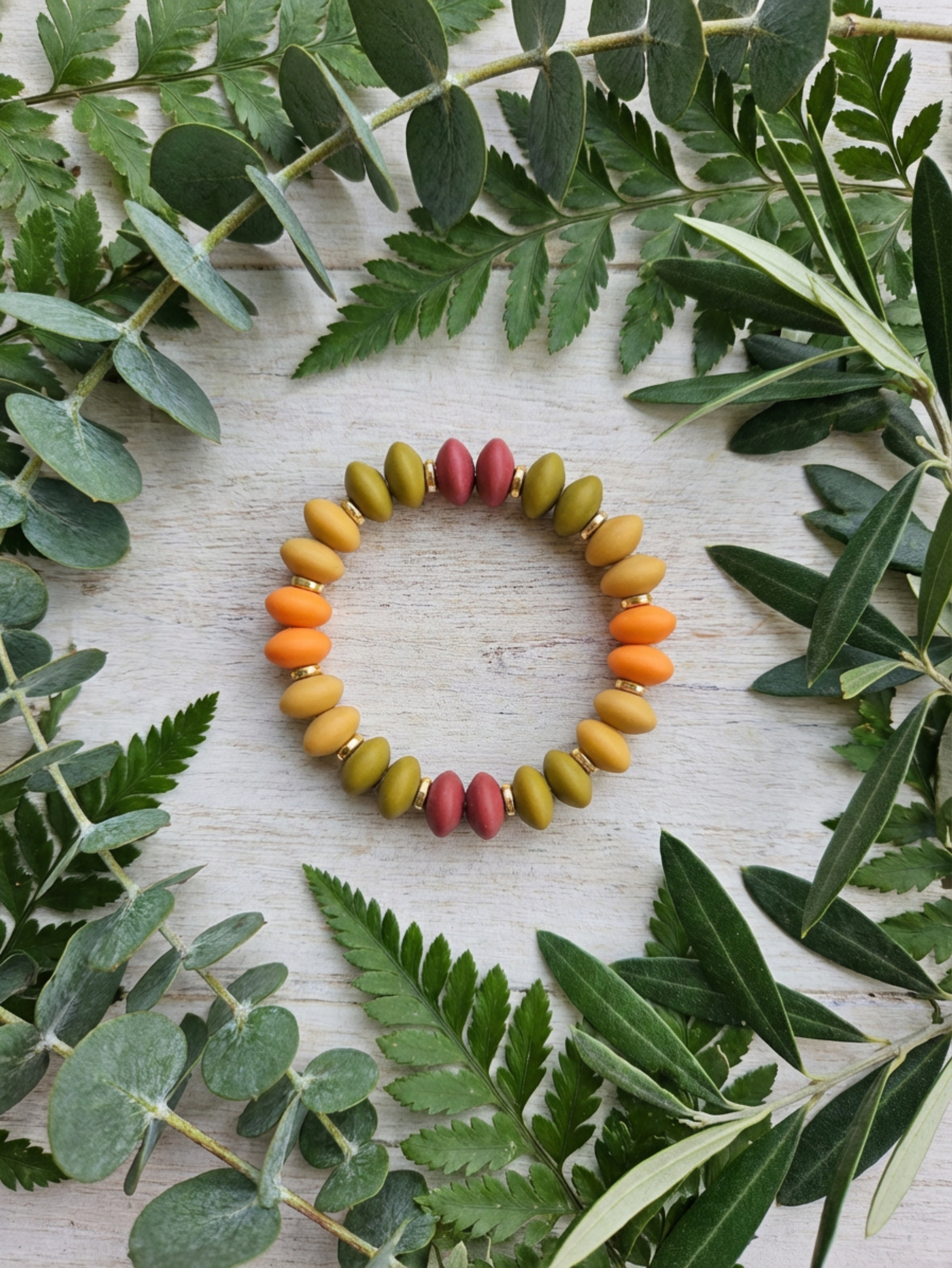Lentil Bead Bracelet