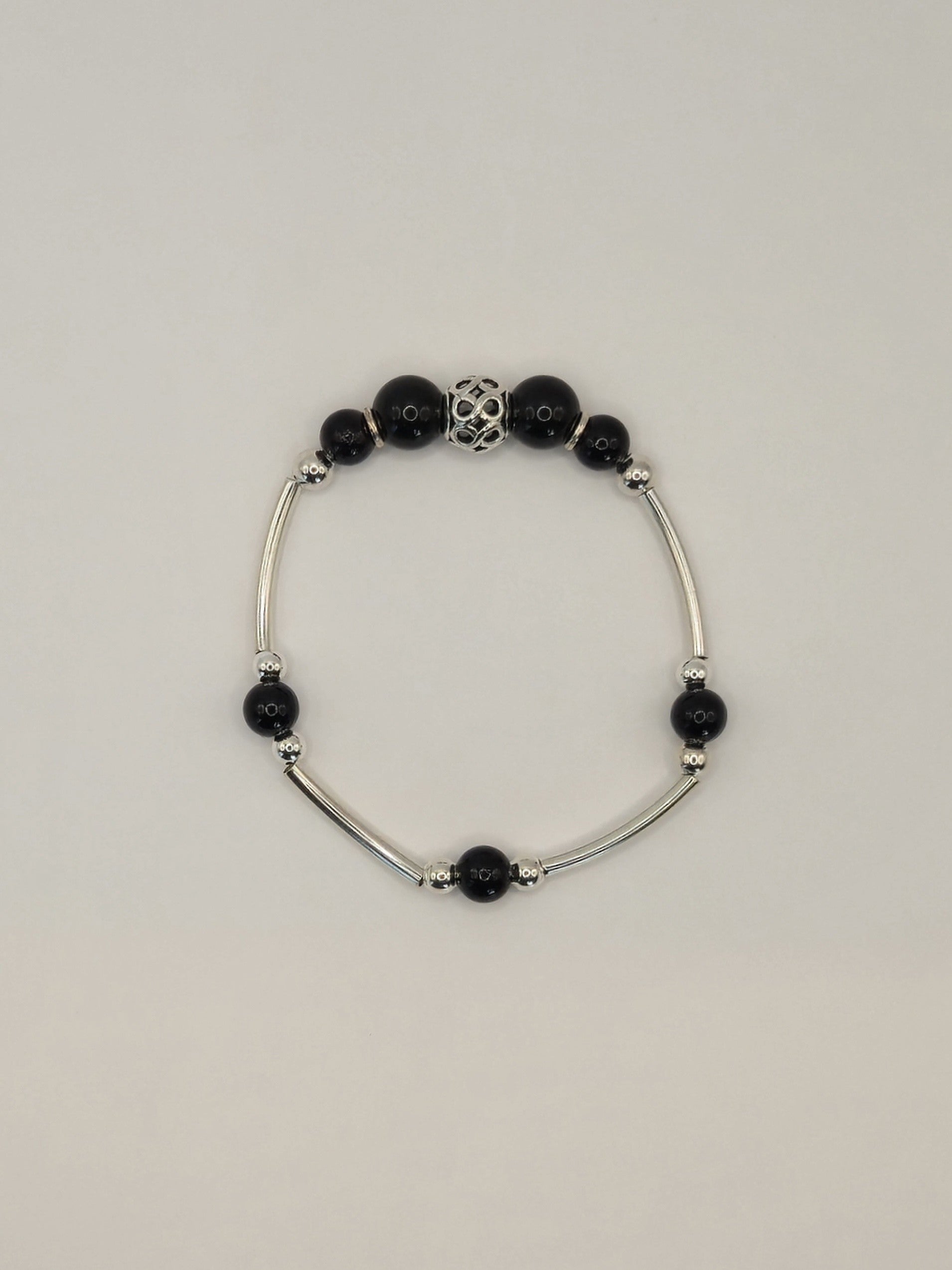 Black Agate Stone Bracelet
