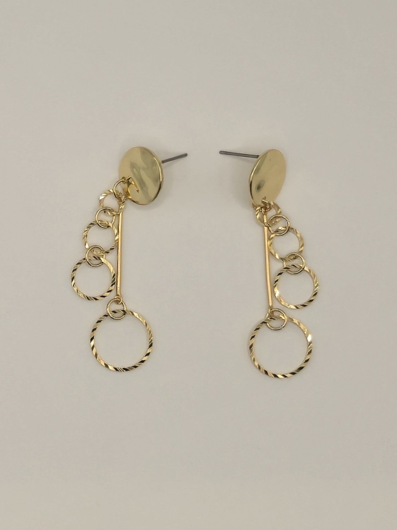 Beveled Ring Earrings