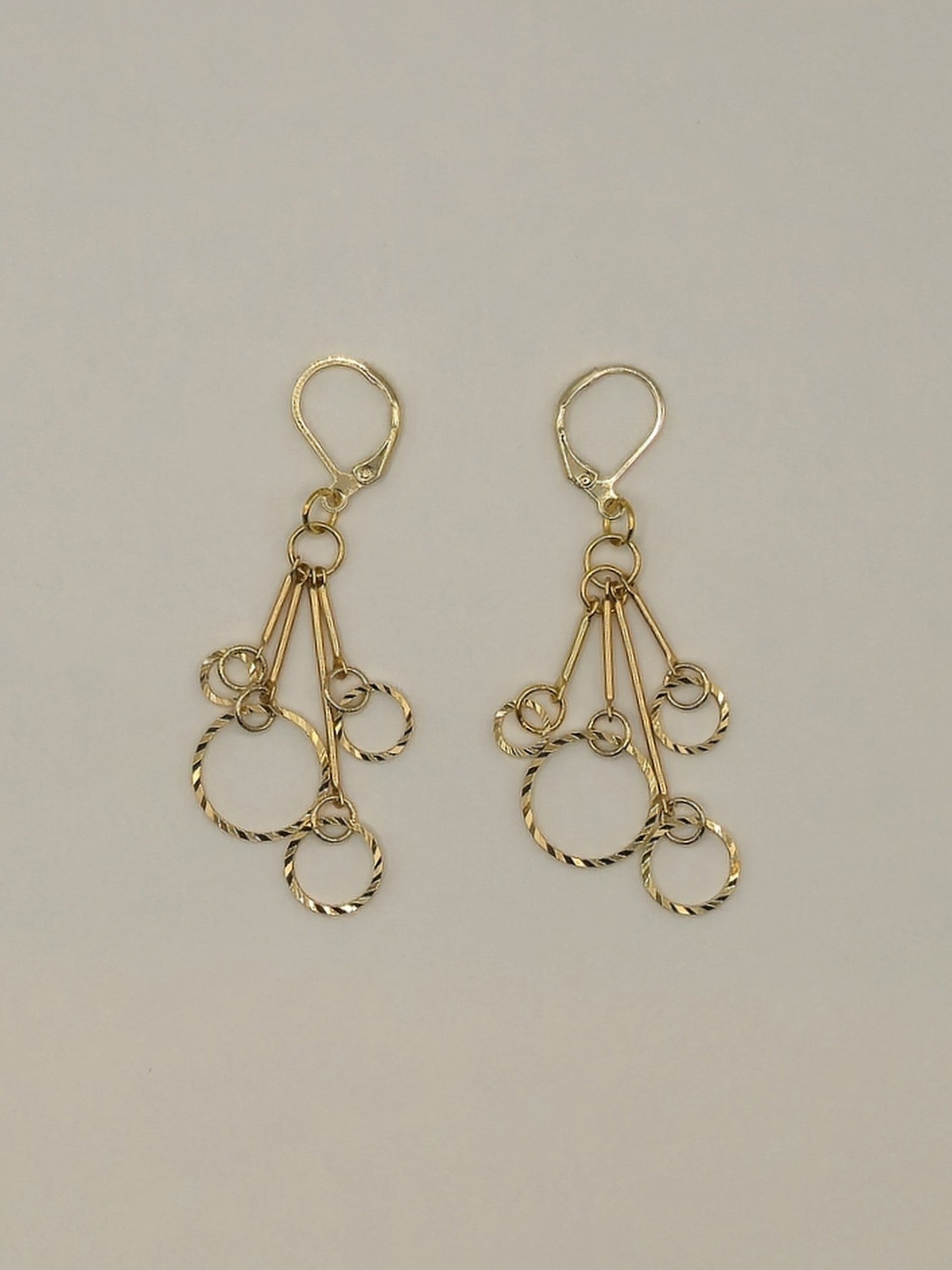 Beveled Ring Earrings