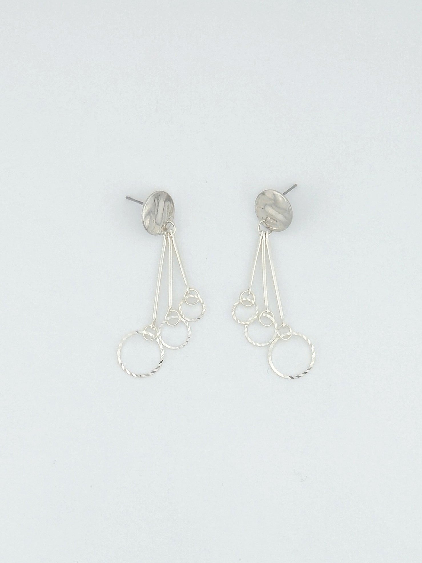 Beveled Ring Earrings