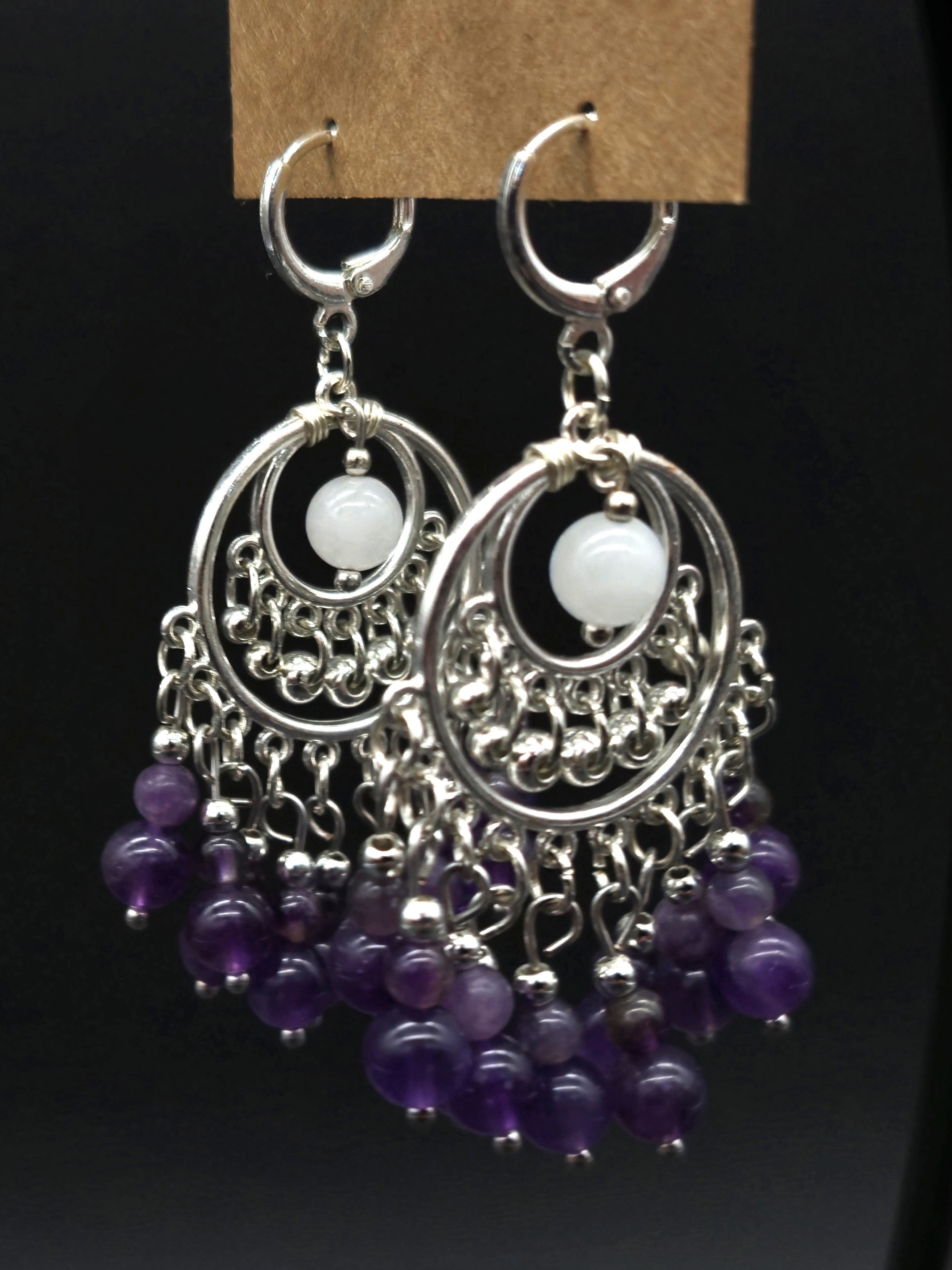Amethyst Chandelier Earrings