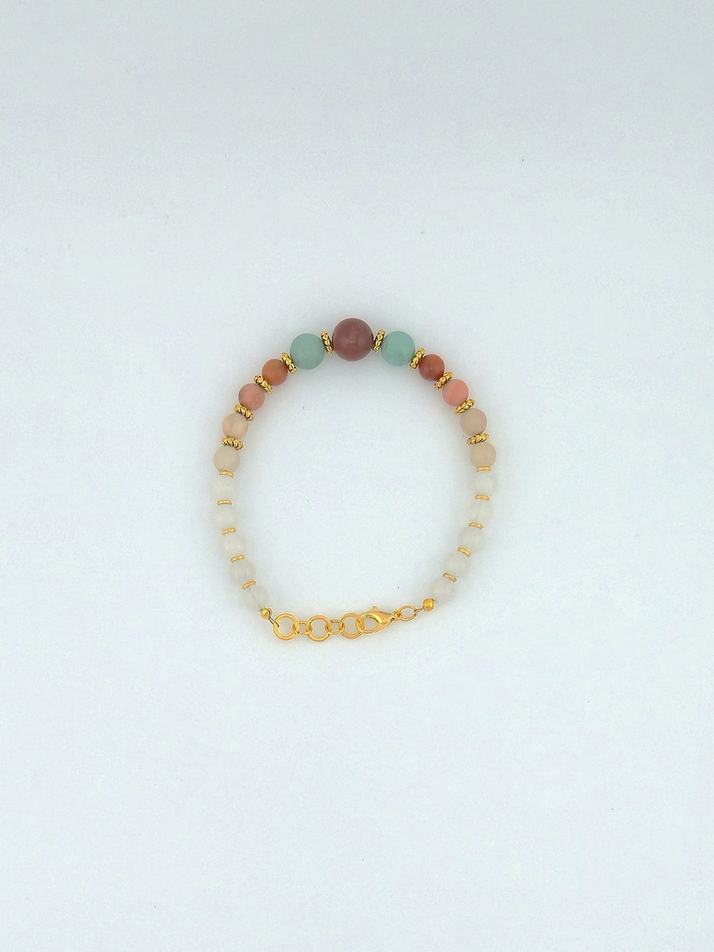 Red Agate Ombre Bracelet