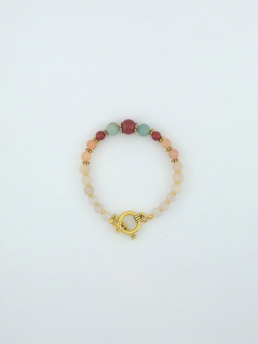 Red Agate Ombre Bracelet