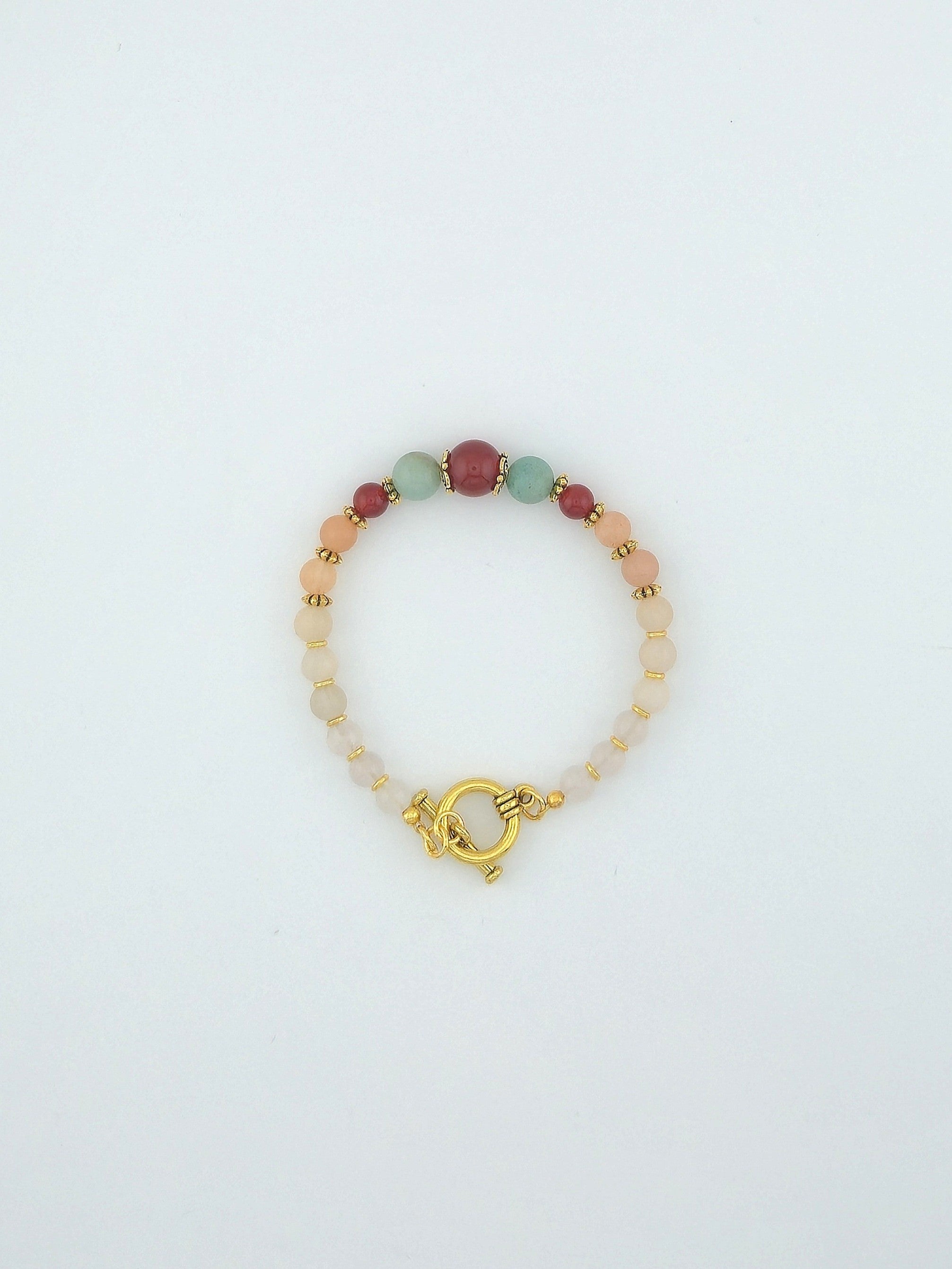 Red Agate Ombre Bracelet