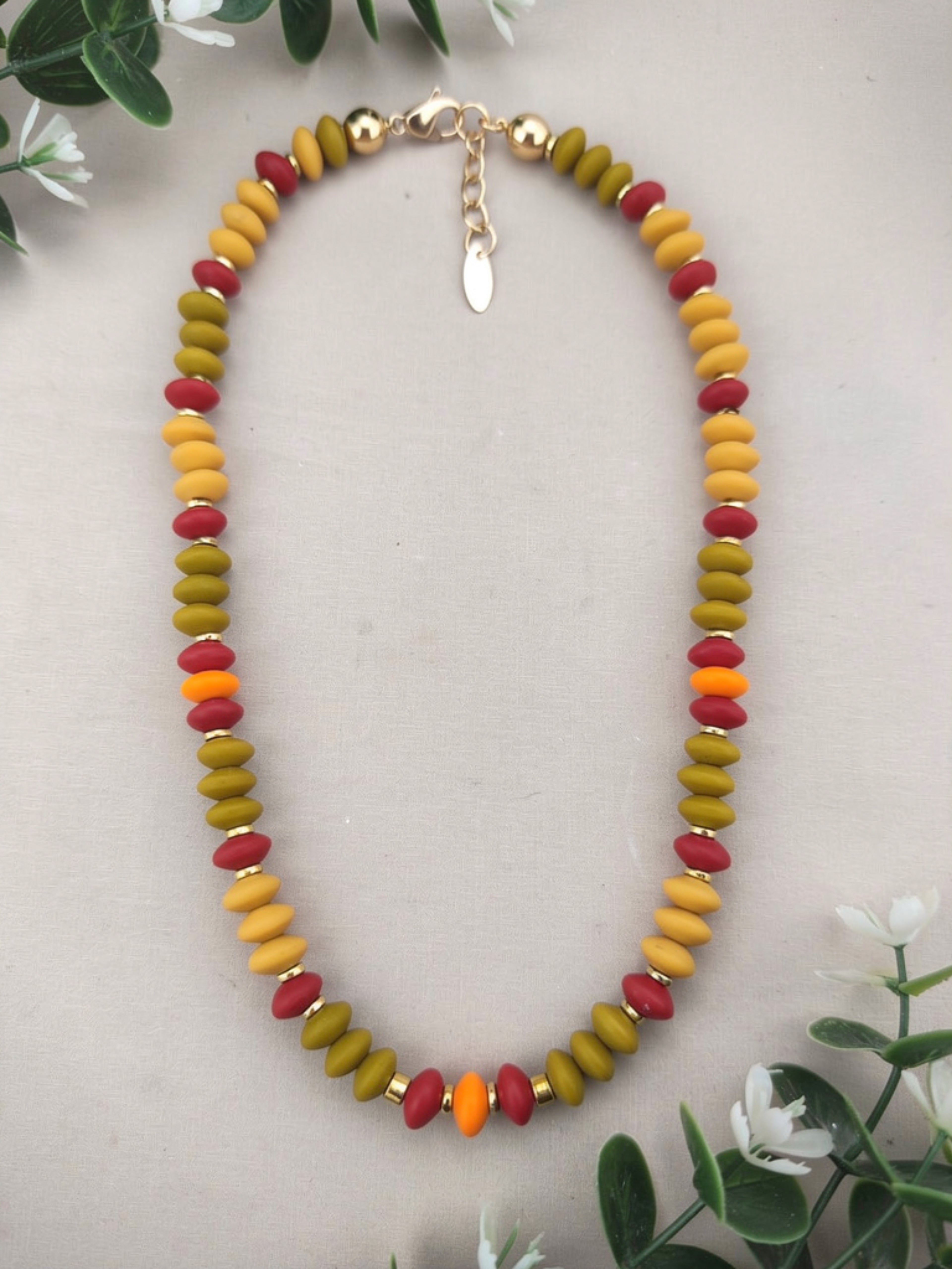 Harvest Lentil Bead Necklace