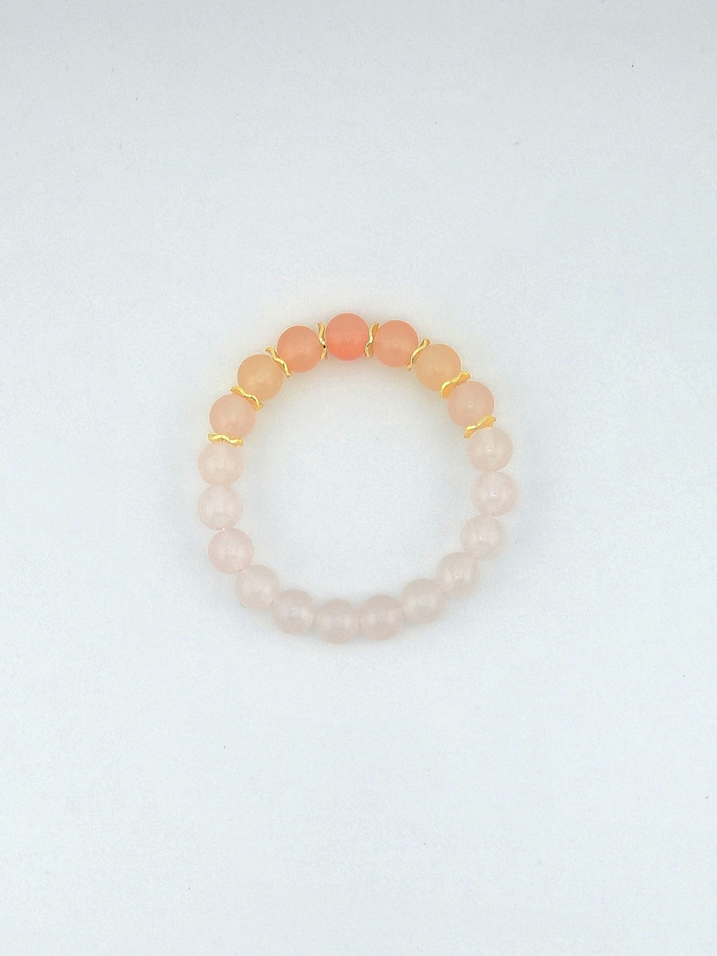 Citrine Ombre Glass Bead Bracelet