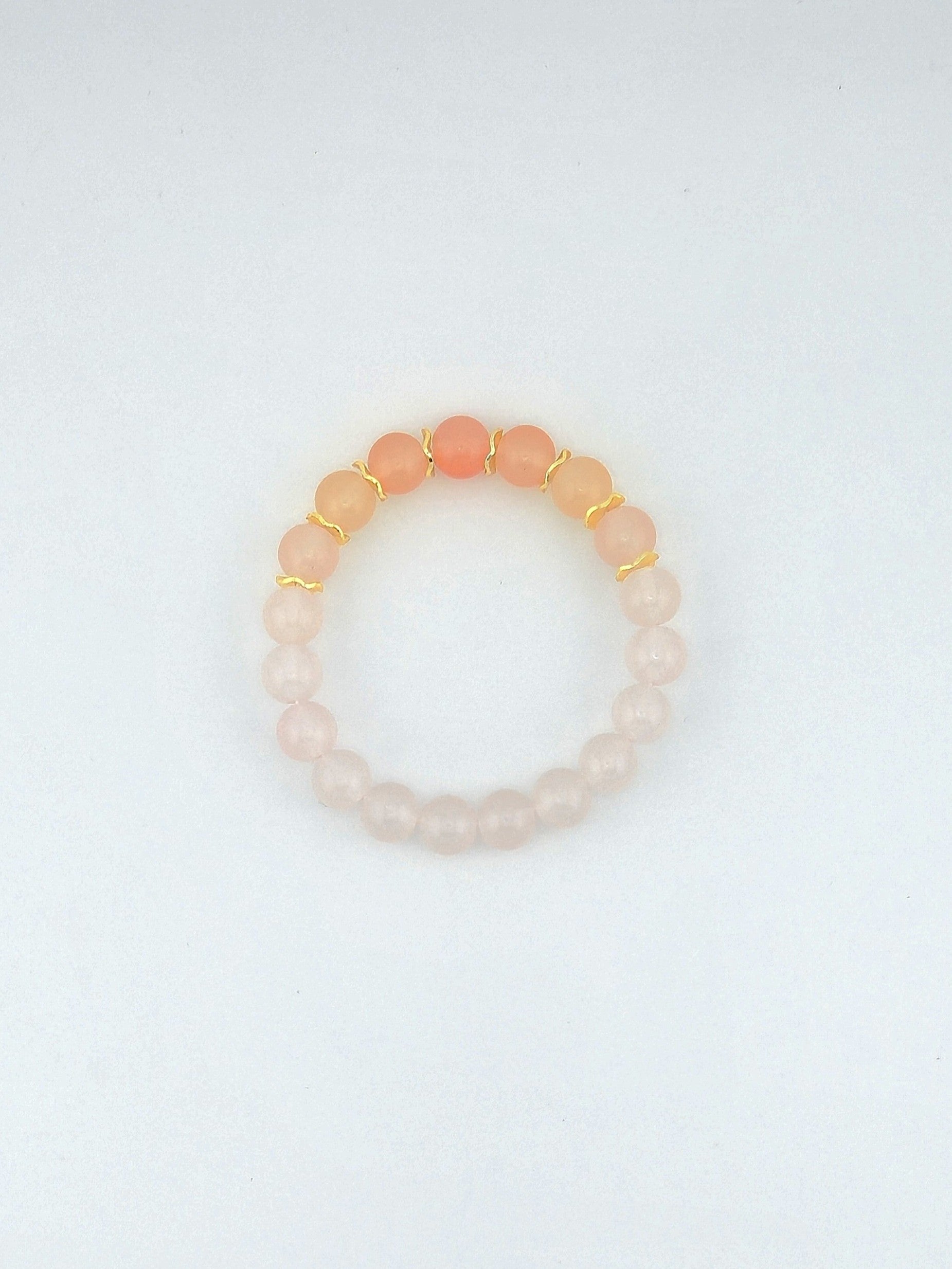 Citrine Ombre Glass Bead Bracelet