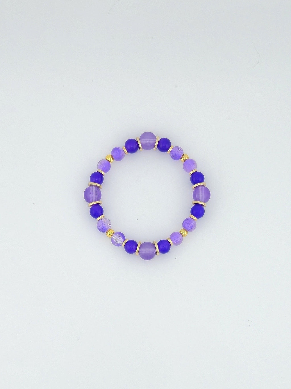 Purple Passion 2 Glass Bead Bracelet