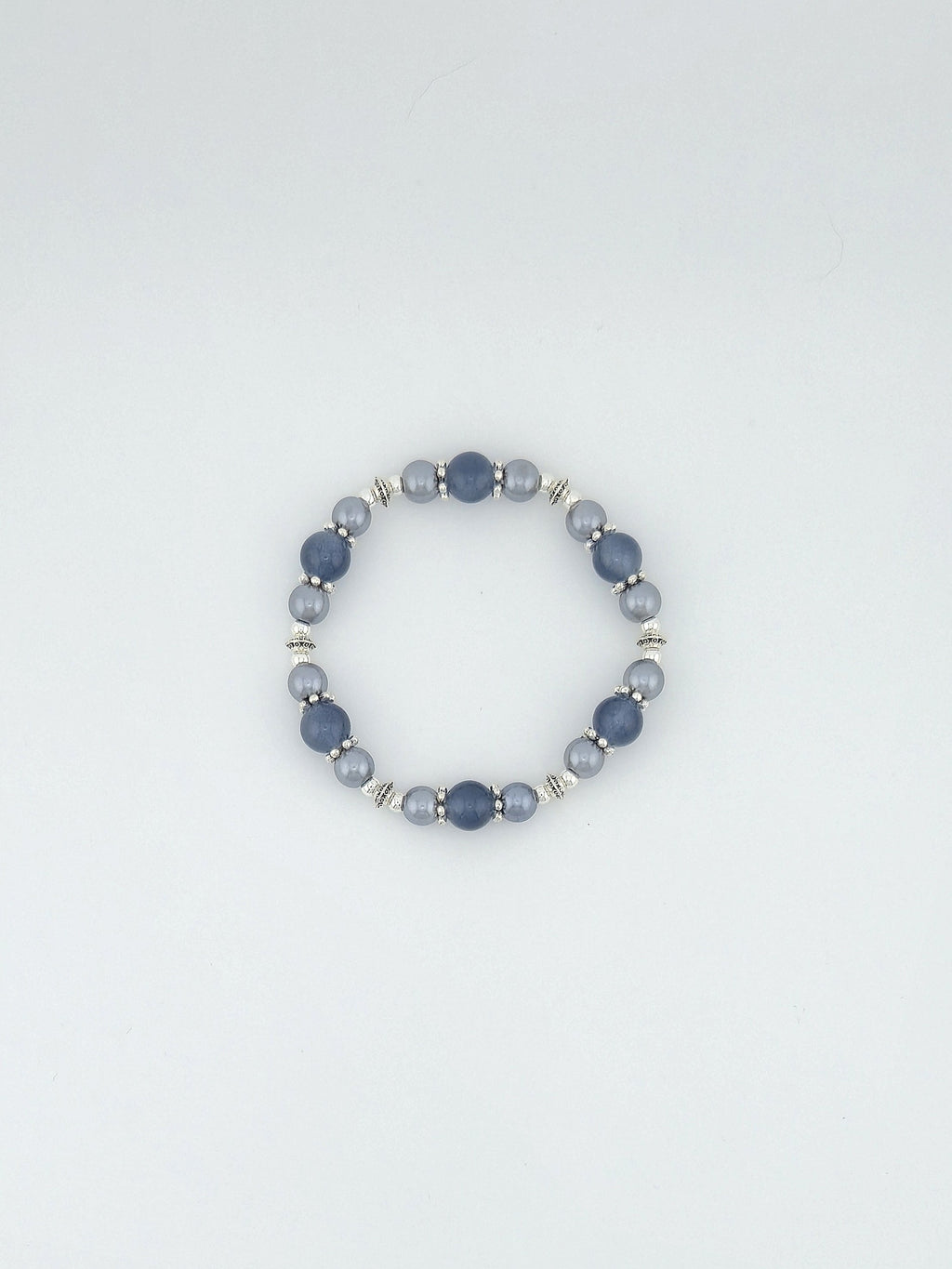 Marian Blue Glass Bead Bracelet