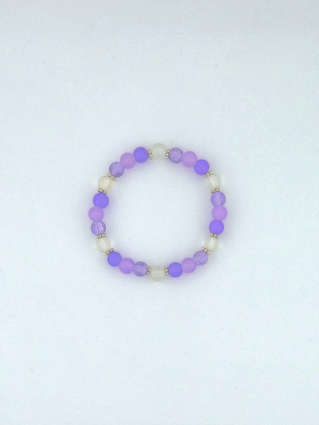 Purple Glass Bead Bracelet
