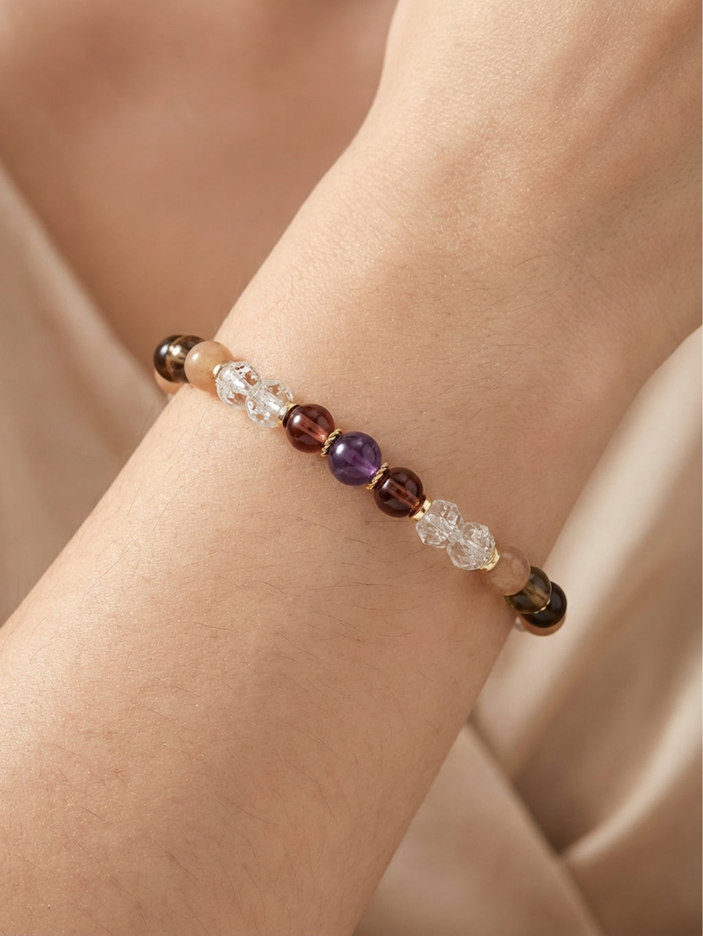 Primrose Glass Bead  Bracelet