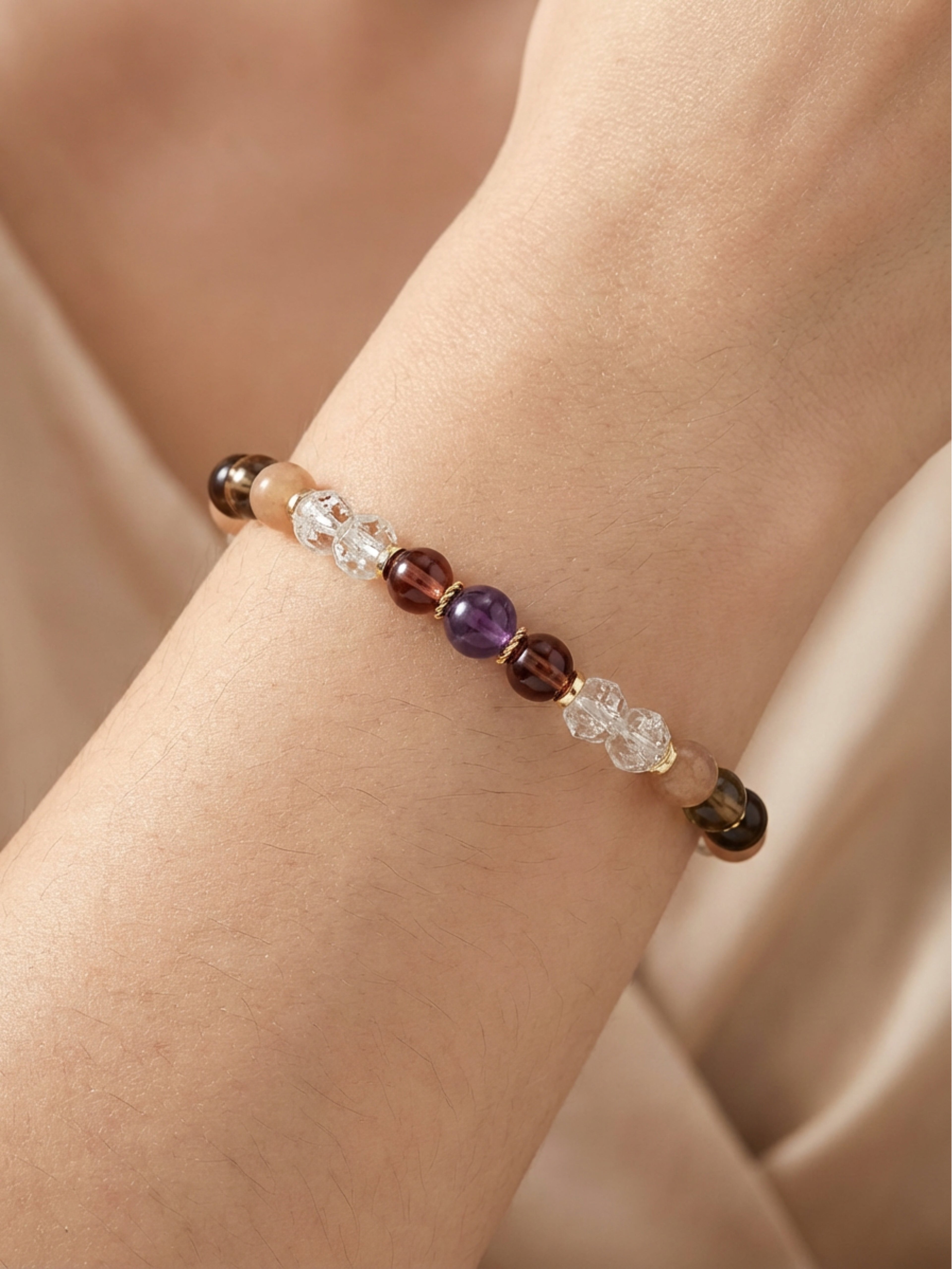 Primrose Glass Bead  Bracelet