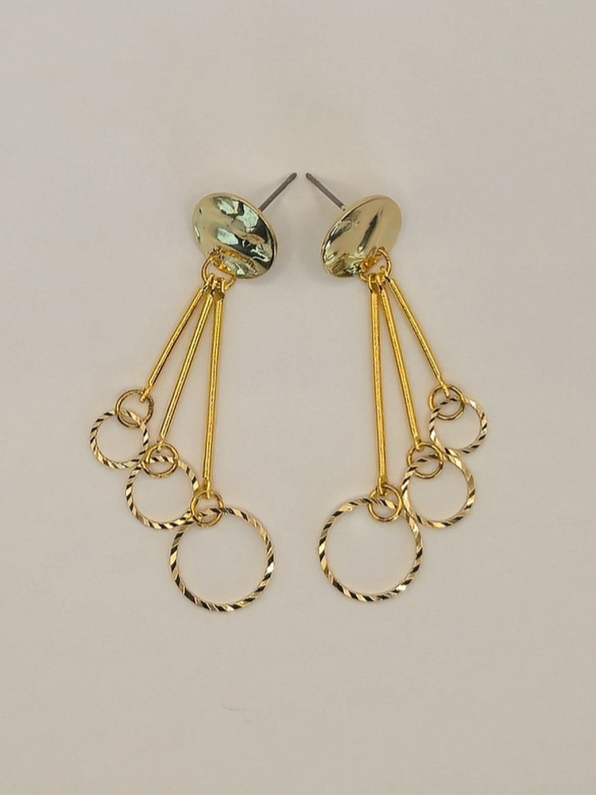 Beveled Ring Earrings