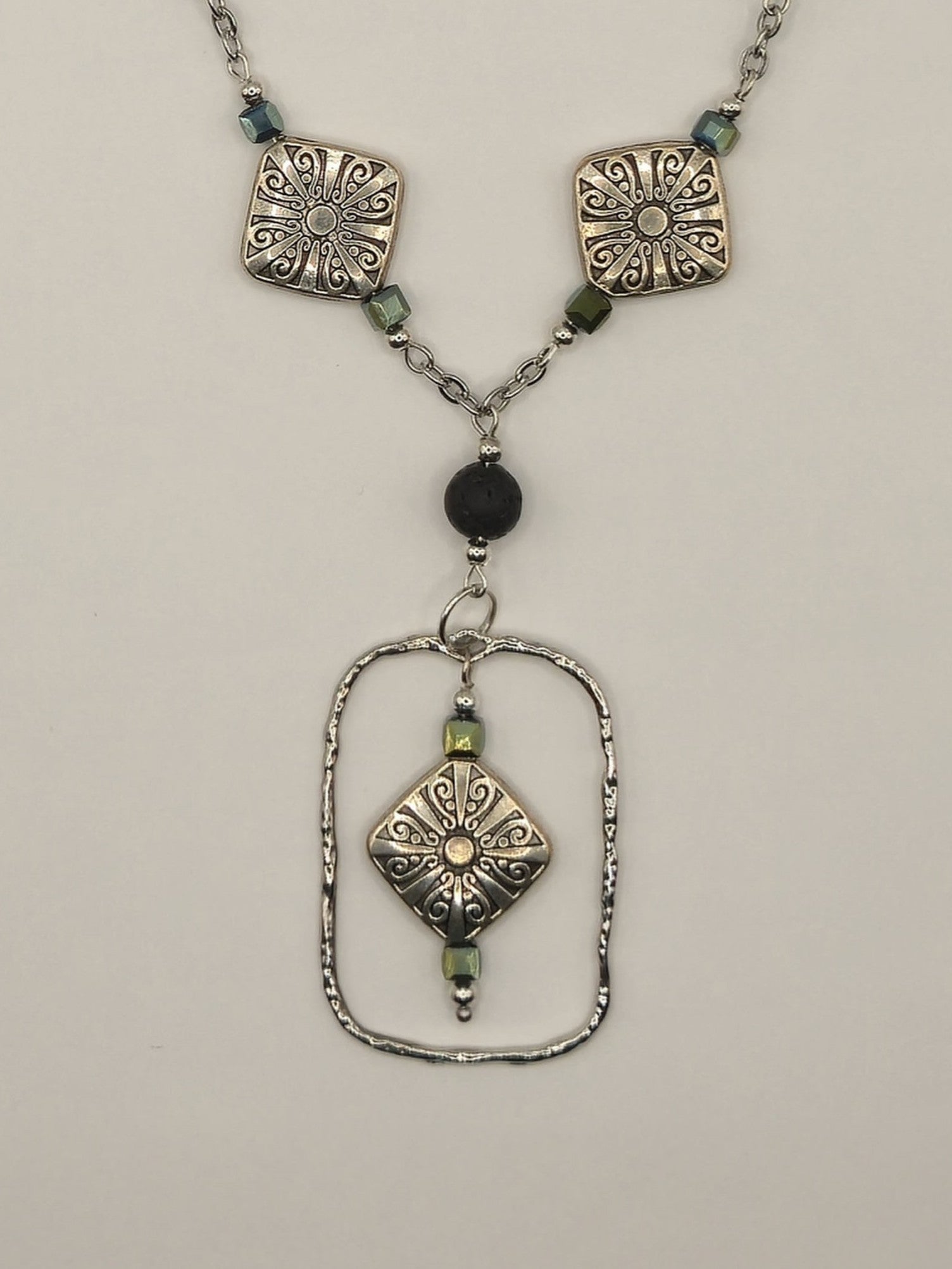 Tibetan Silver Pendant Necklace