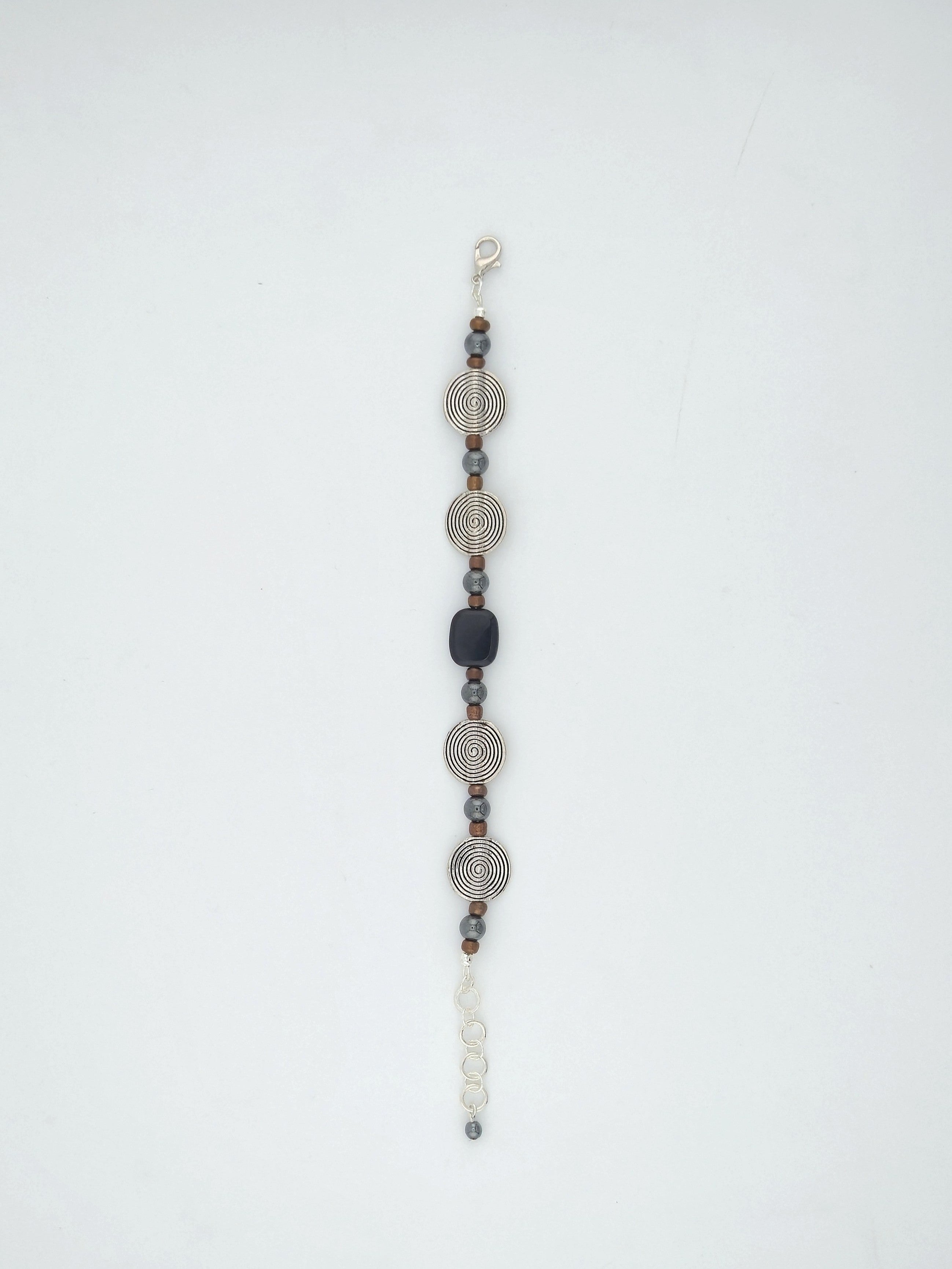 Tibetan Lentil Bead Bracelet 8"