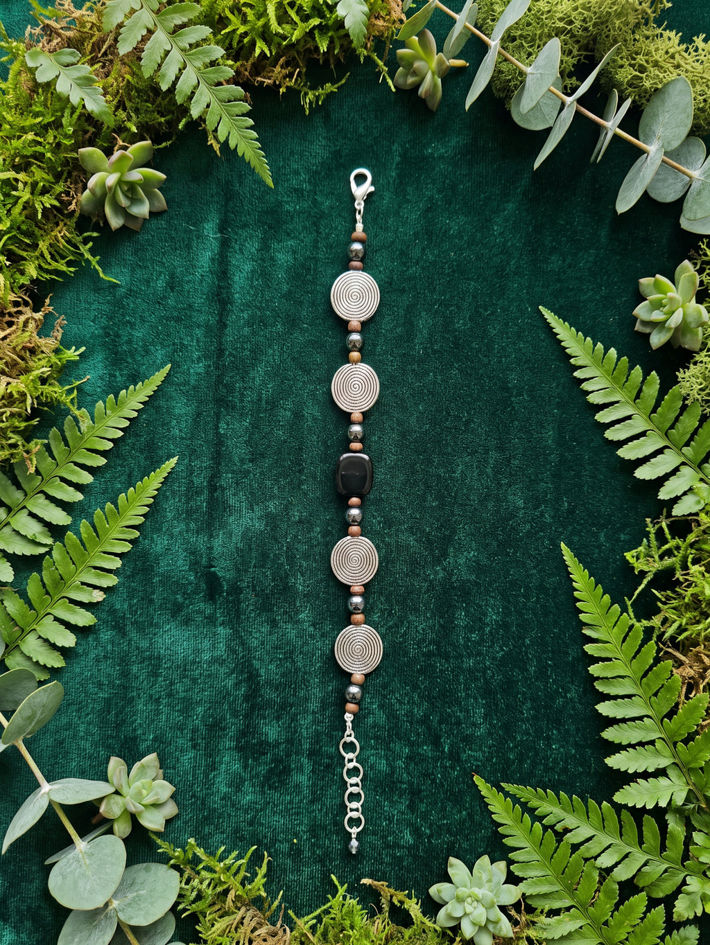 Tibetan Lentil Bead Bracelet 8"