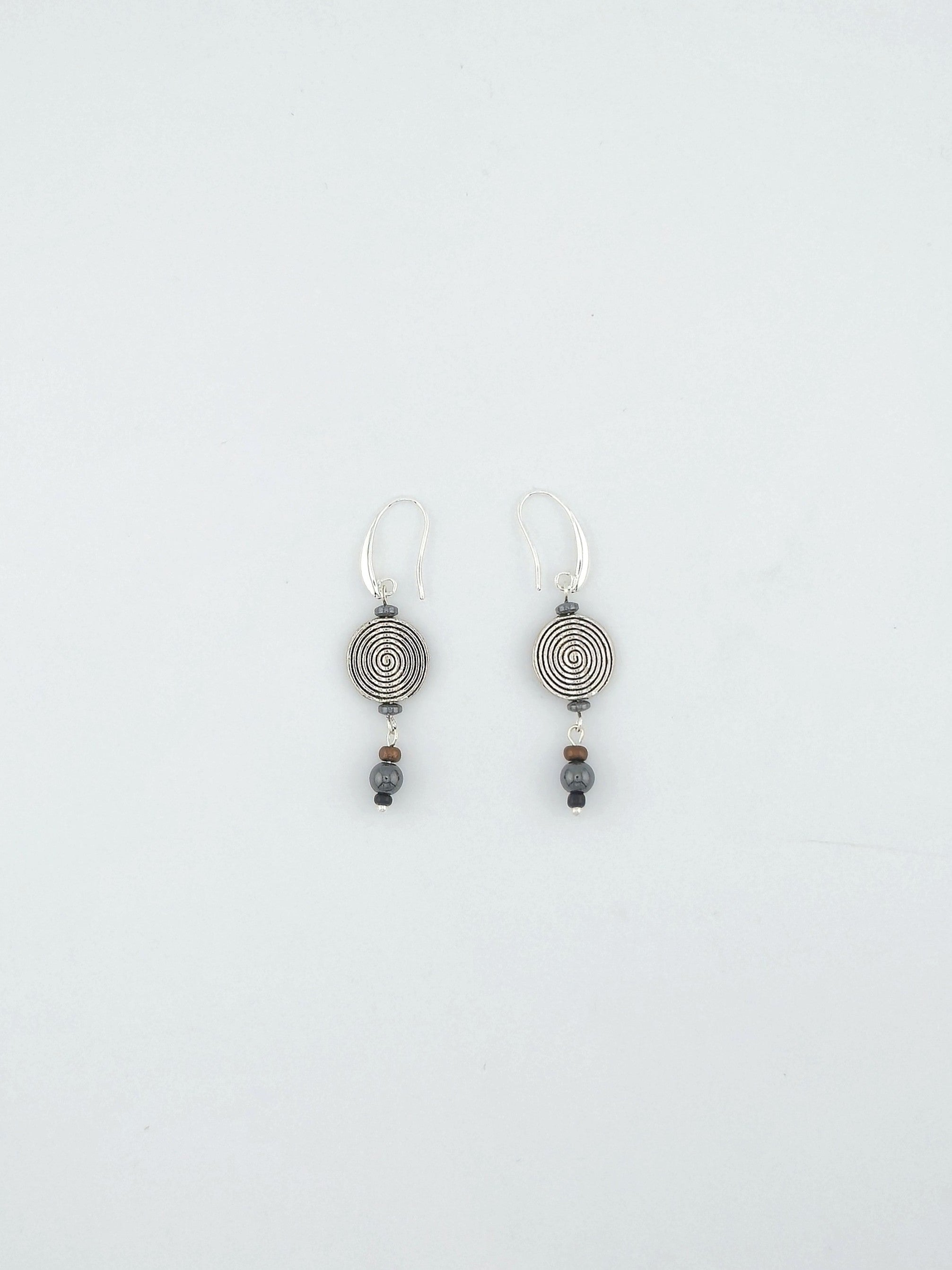 Tibetan Lental Bead Earrings
