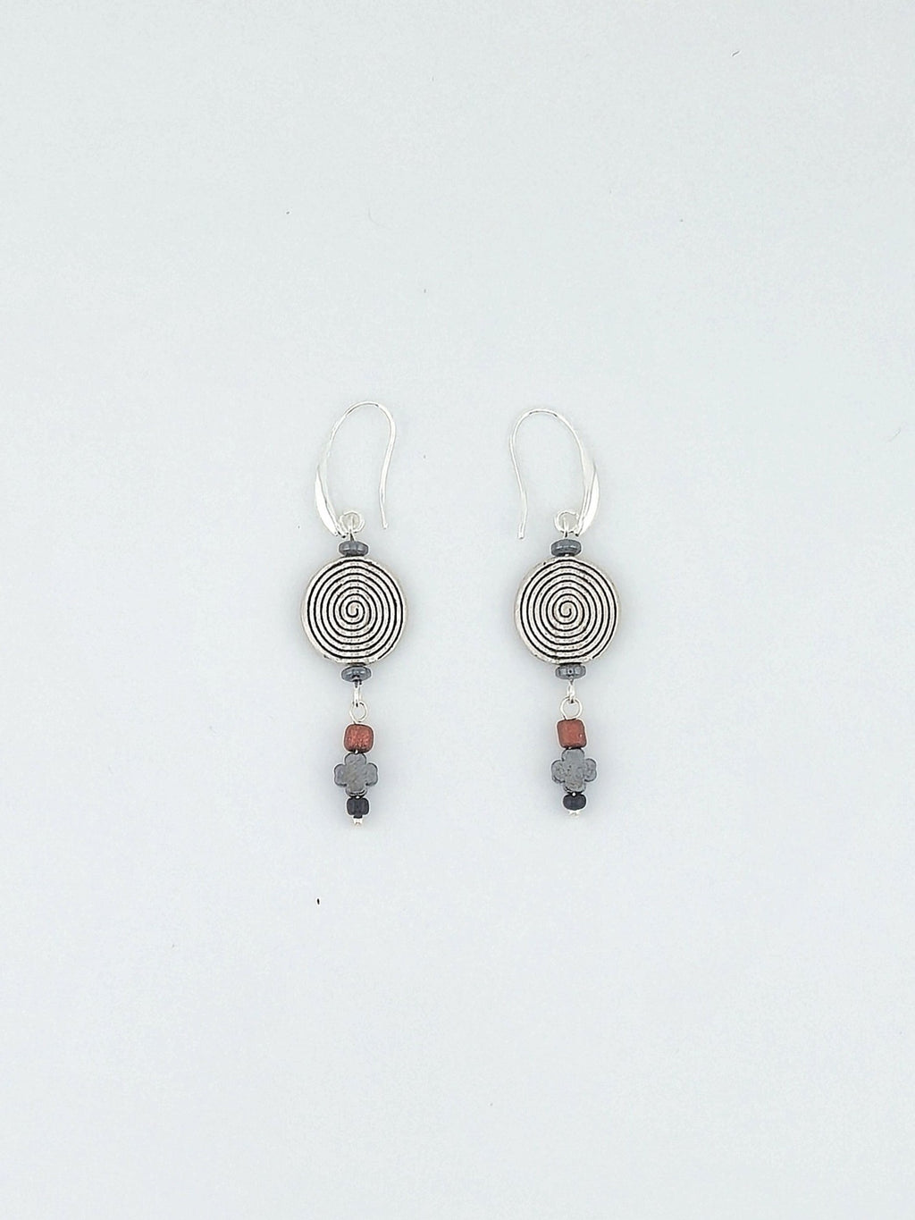 Tibetan Lental Bead Earrings