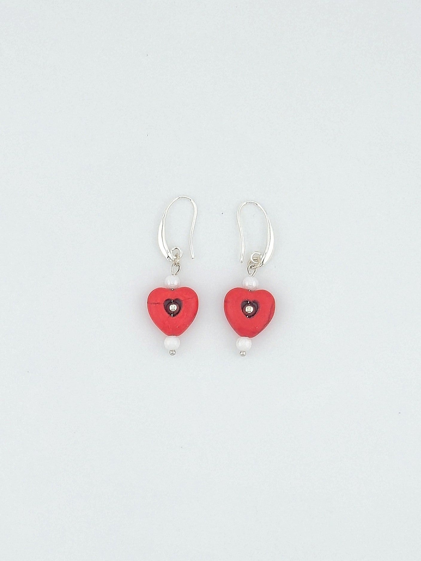 Stone Heart Earrings