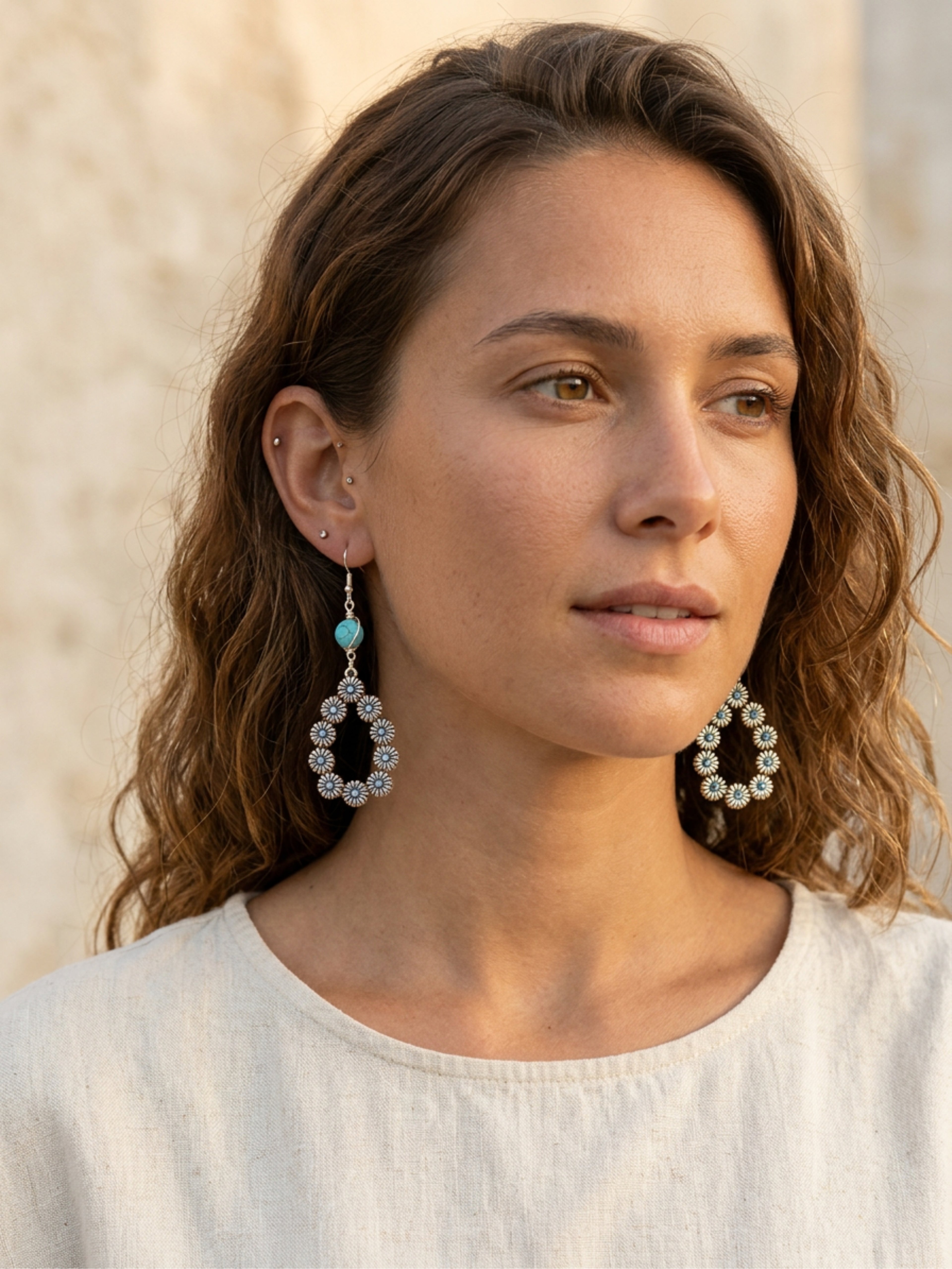 O' Happy Day- Turquoise Earrings