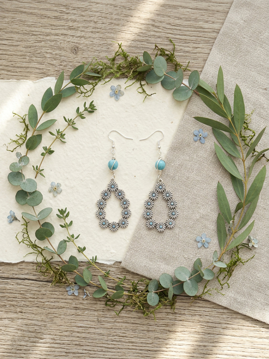 O' Happy Day- Turquoise Earrings