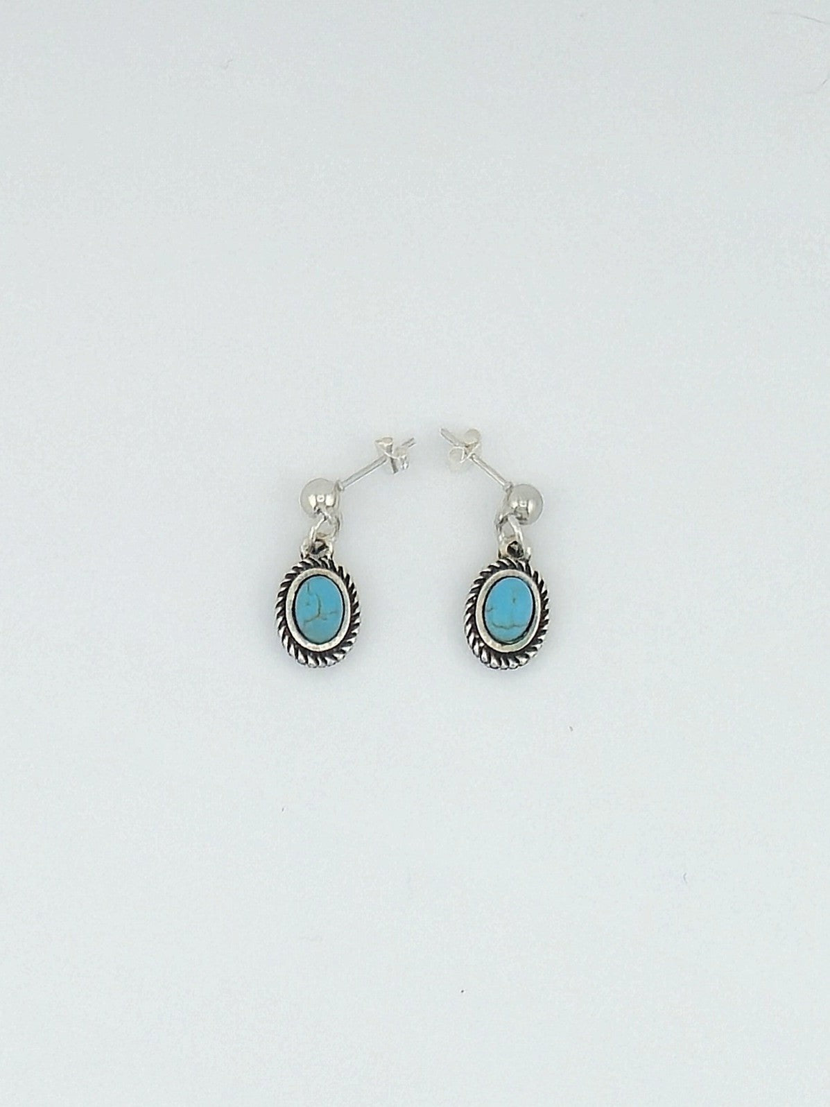 Turquoise Pendant Earrings