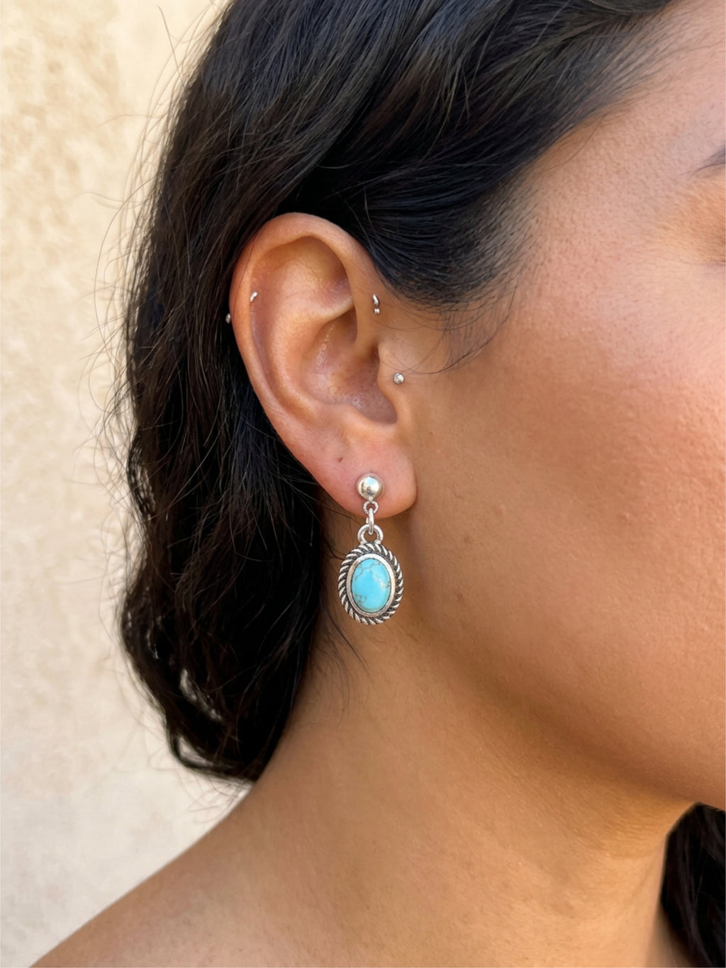 Turquoise Pendant Earrings
