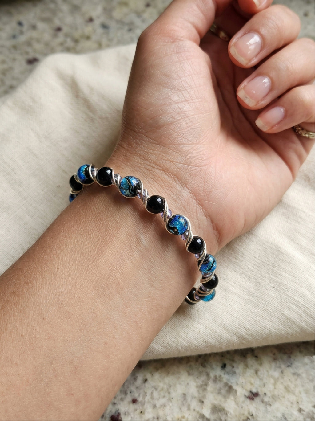 The Steel Rhythm Cuff Bracelet