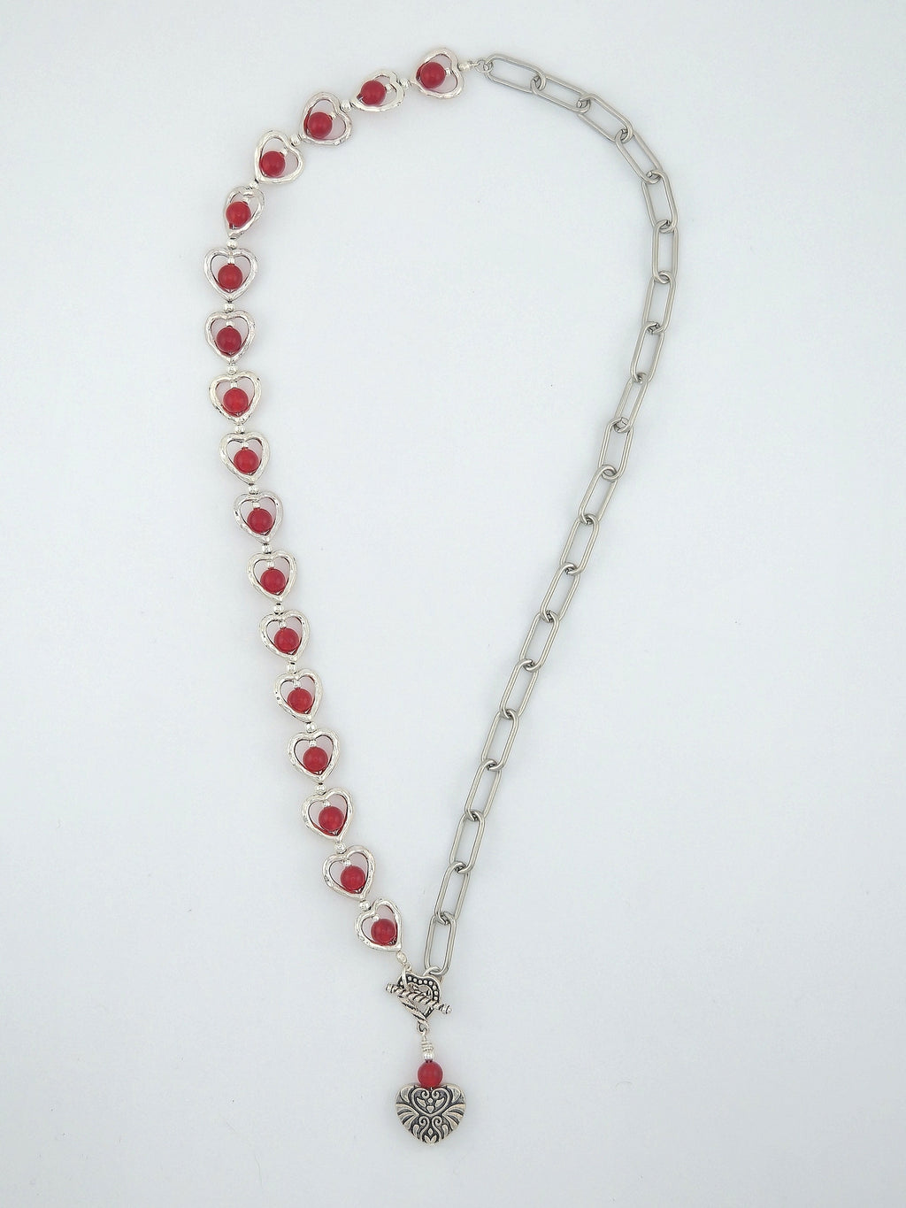 Sweeping Heart Pendant Necklace