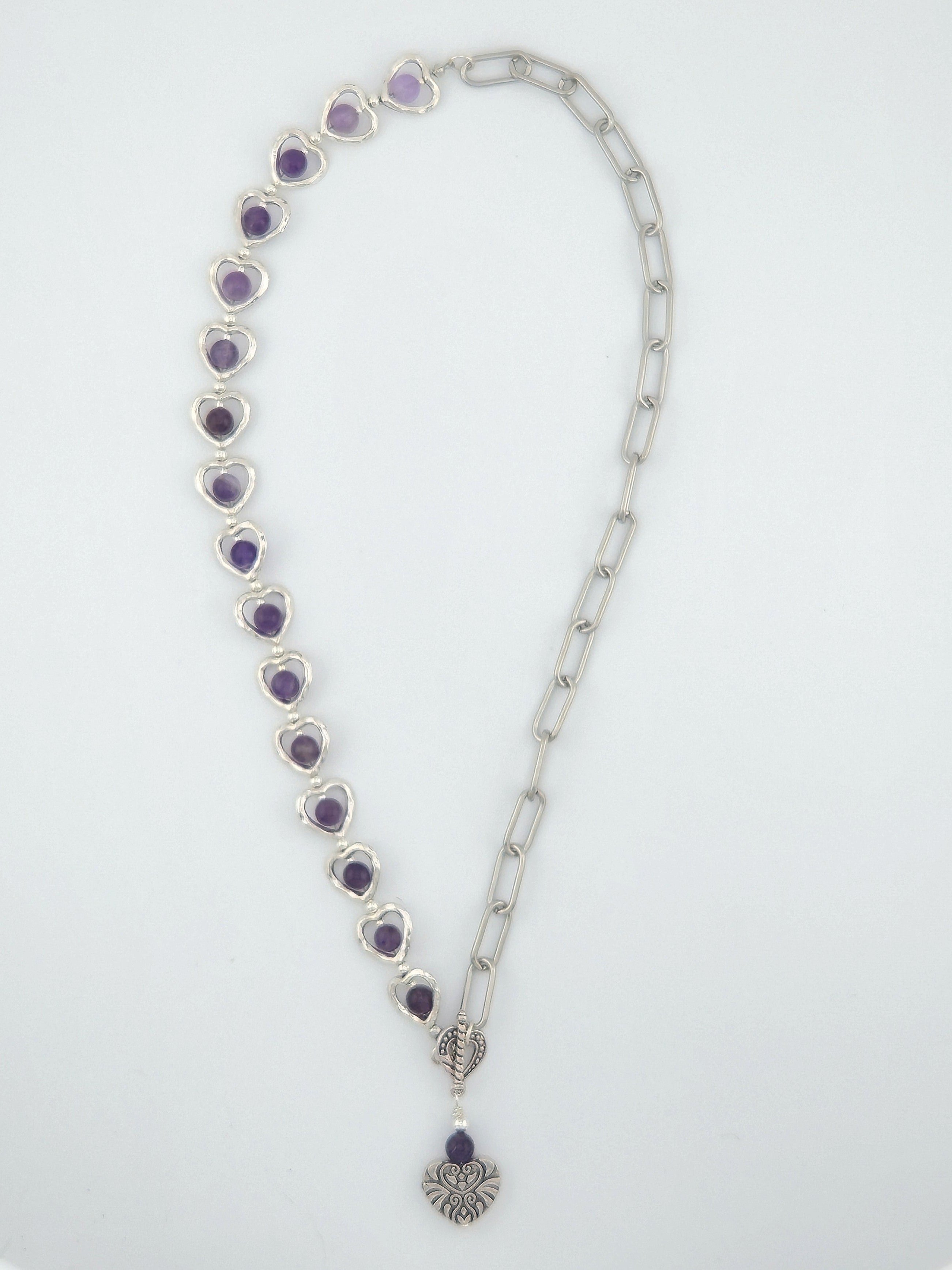 Sweeping Heart Pendant Necklace