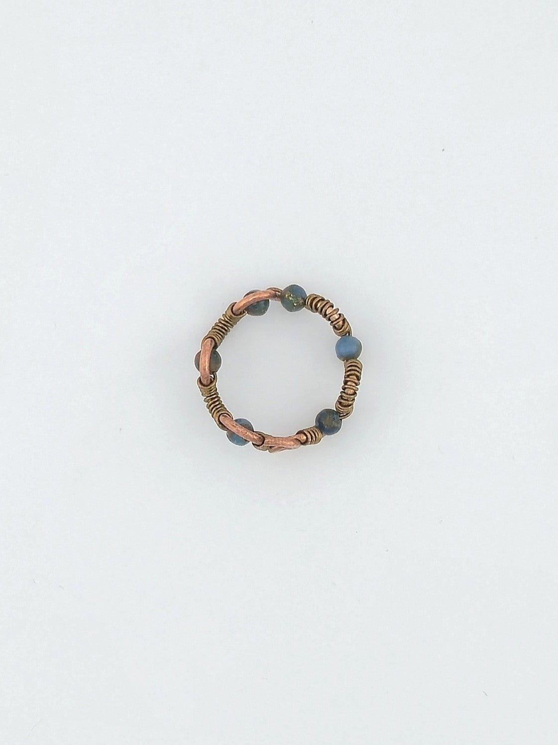 Copper Crest River Stone Ring