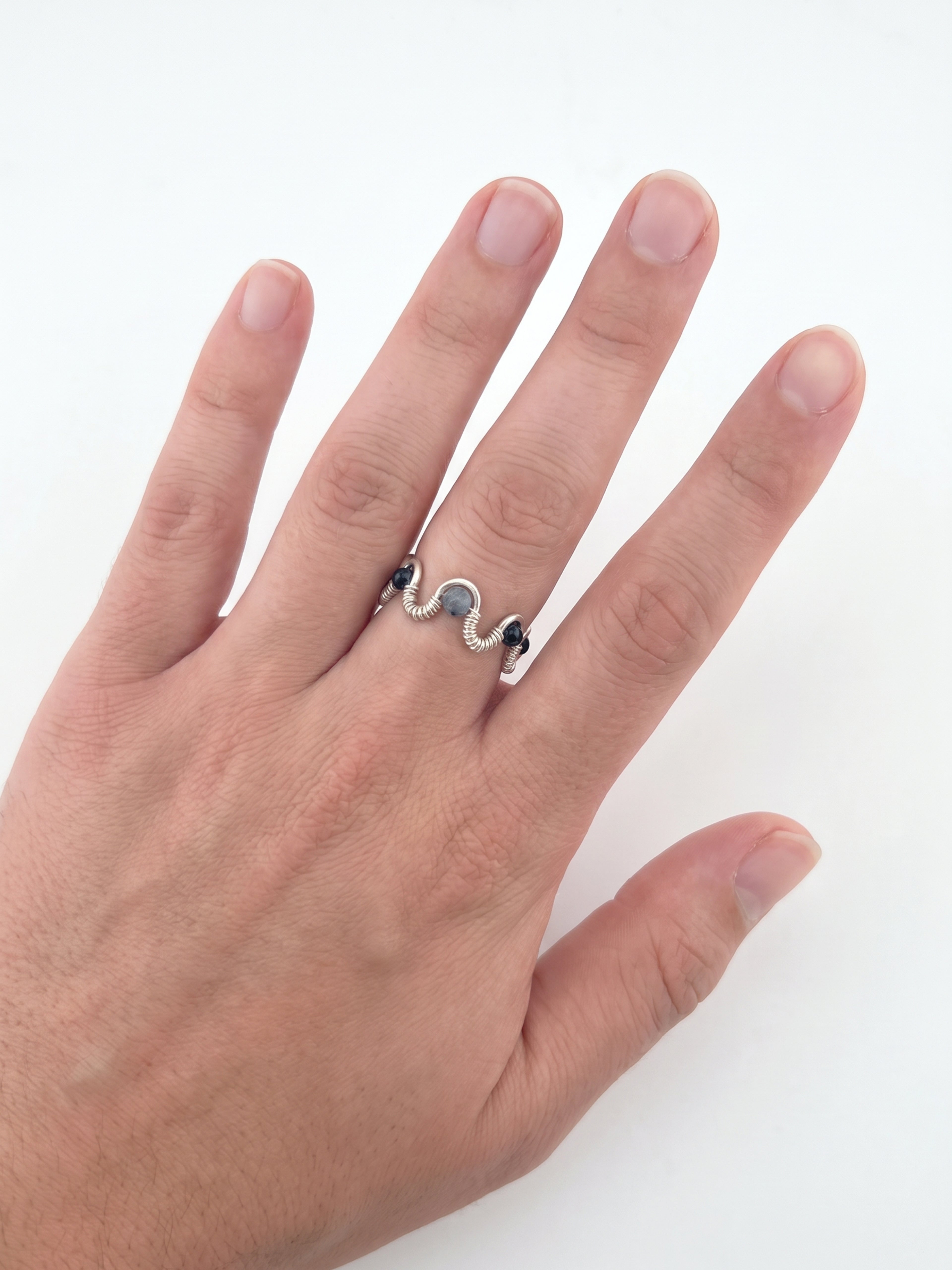 Silver Crest Jasper Ring
