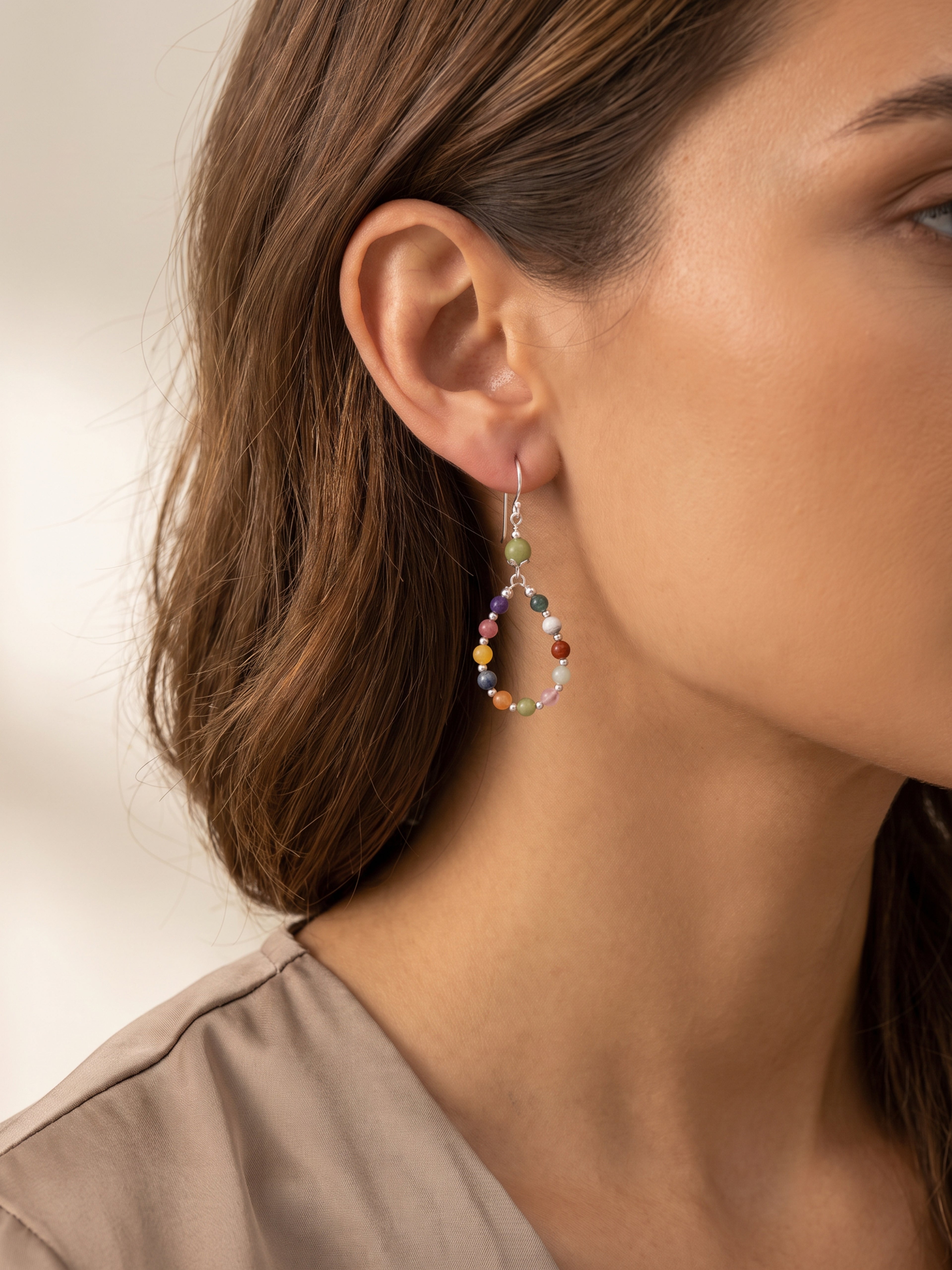Mixed Natural Stone Earrings