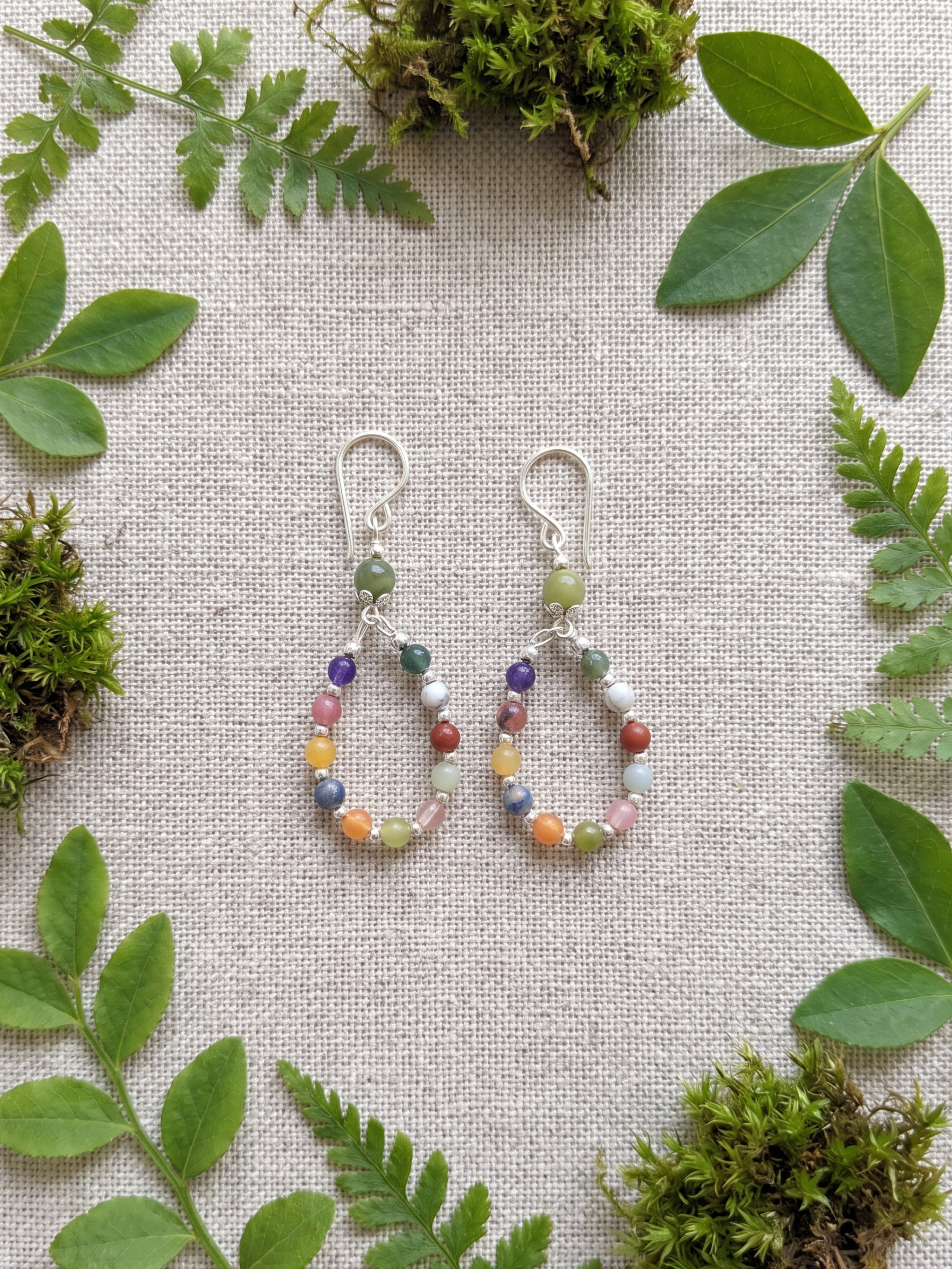 Mixed Natural Stone Earrings