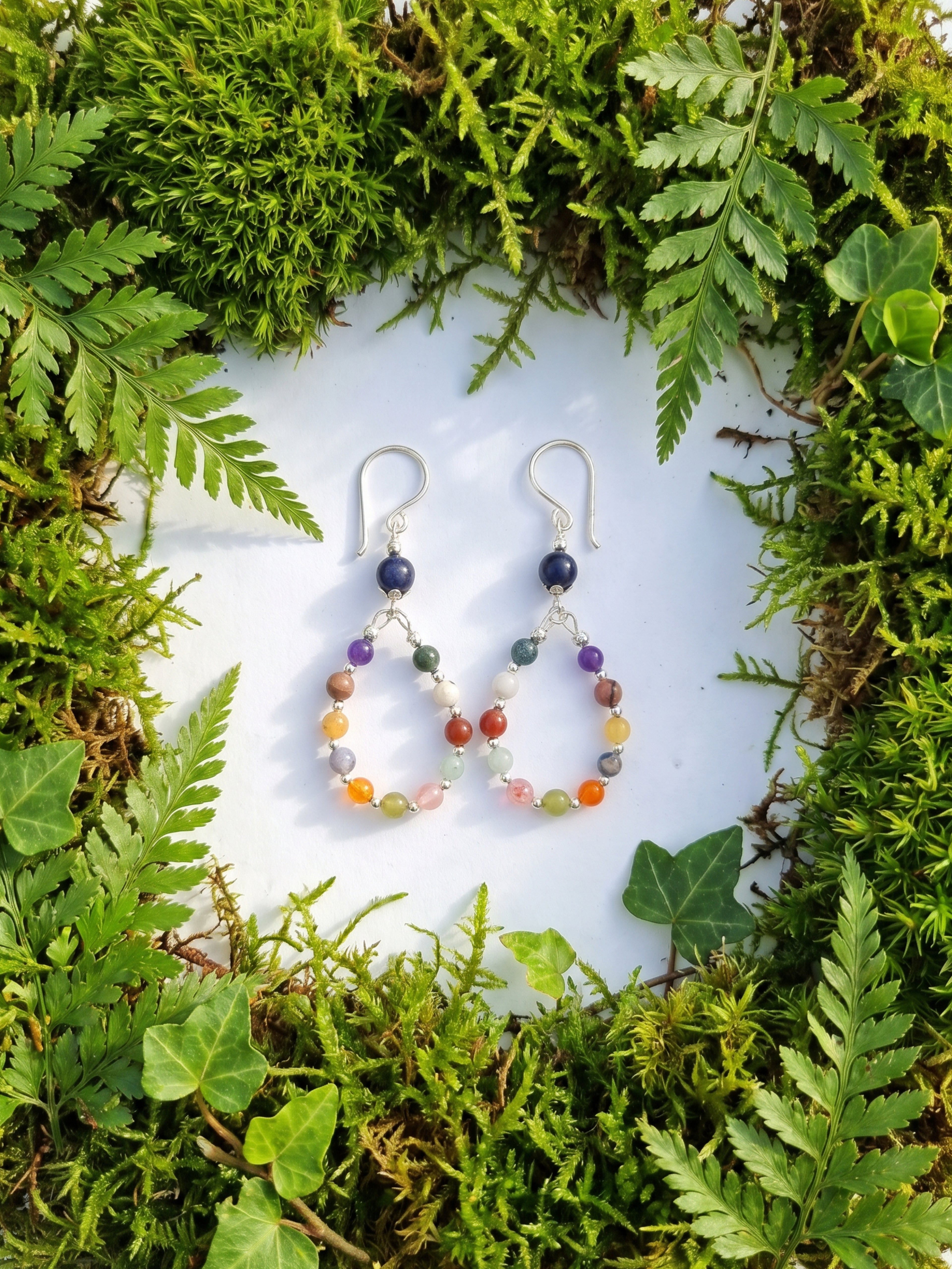 Mixed Natural Stone Earrings