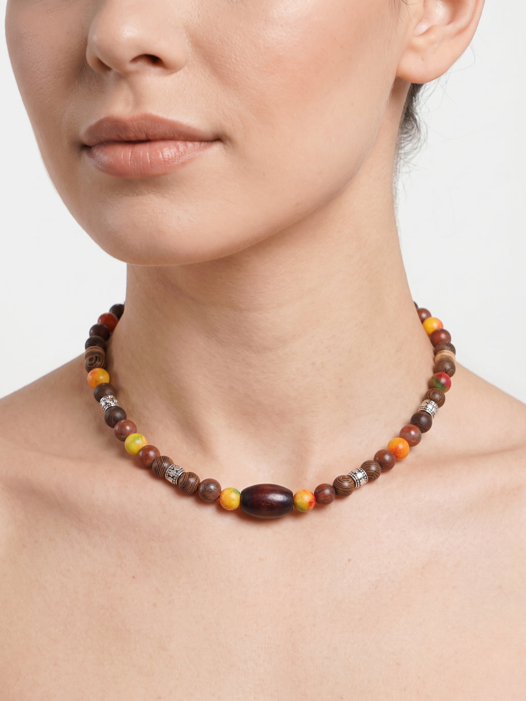 Earth Jasper Bead Choker