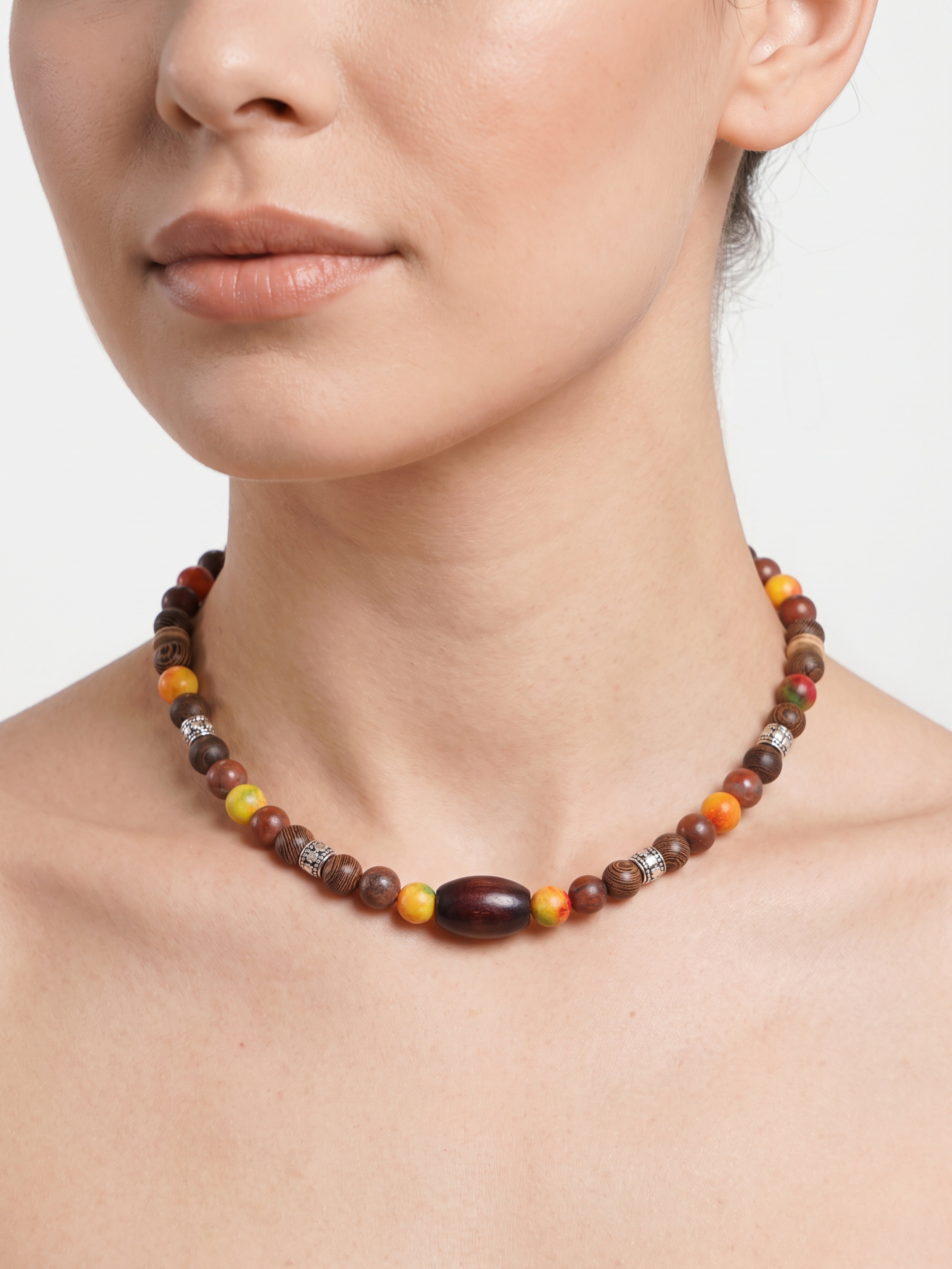 Earth Jasper Bead Choker