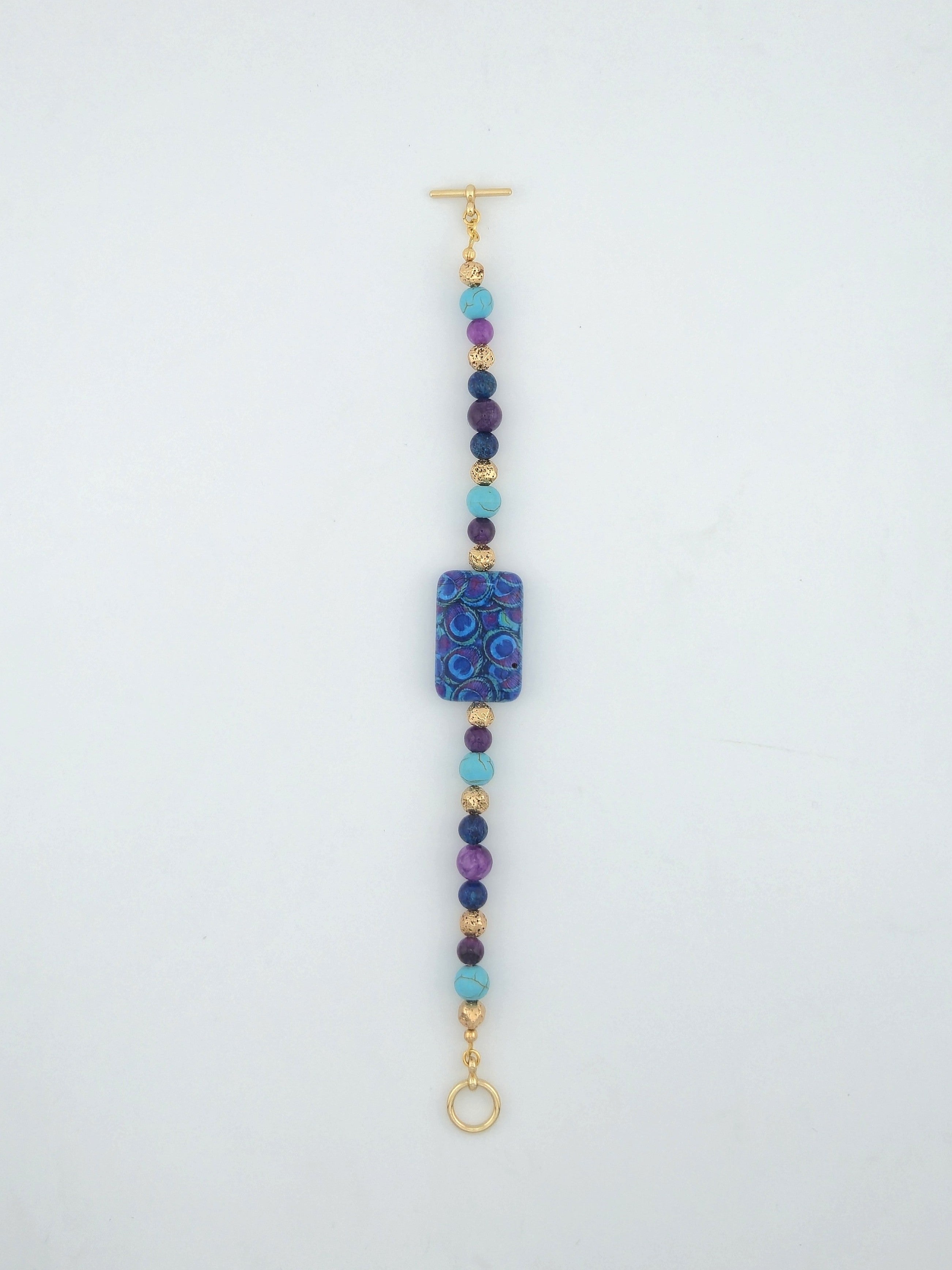 Gilded Peacock Bracelet