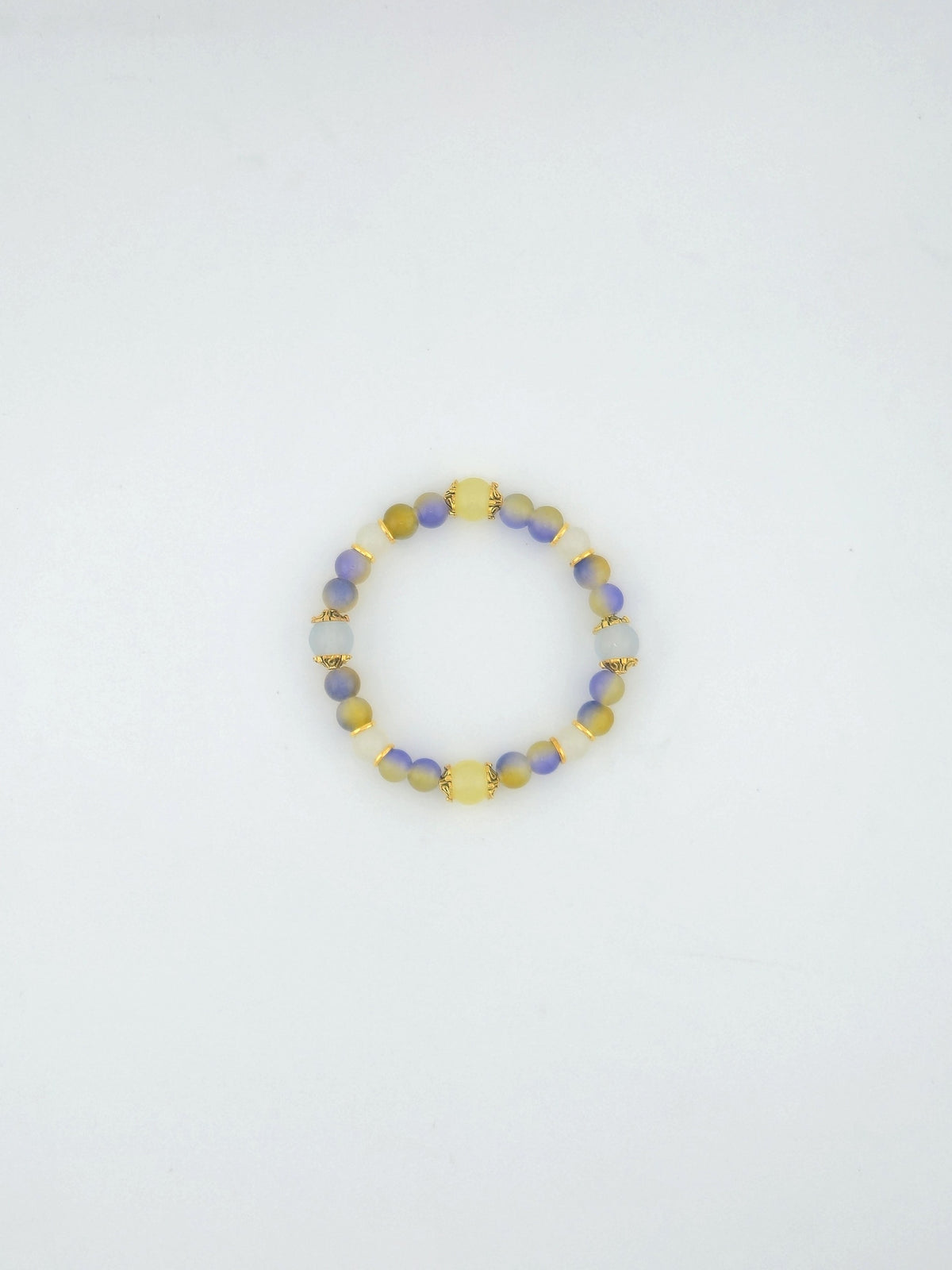 Sherbert Glass Bead Bracelet