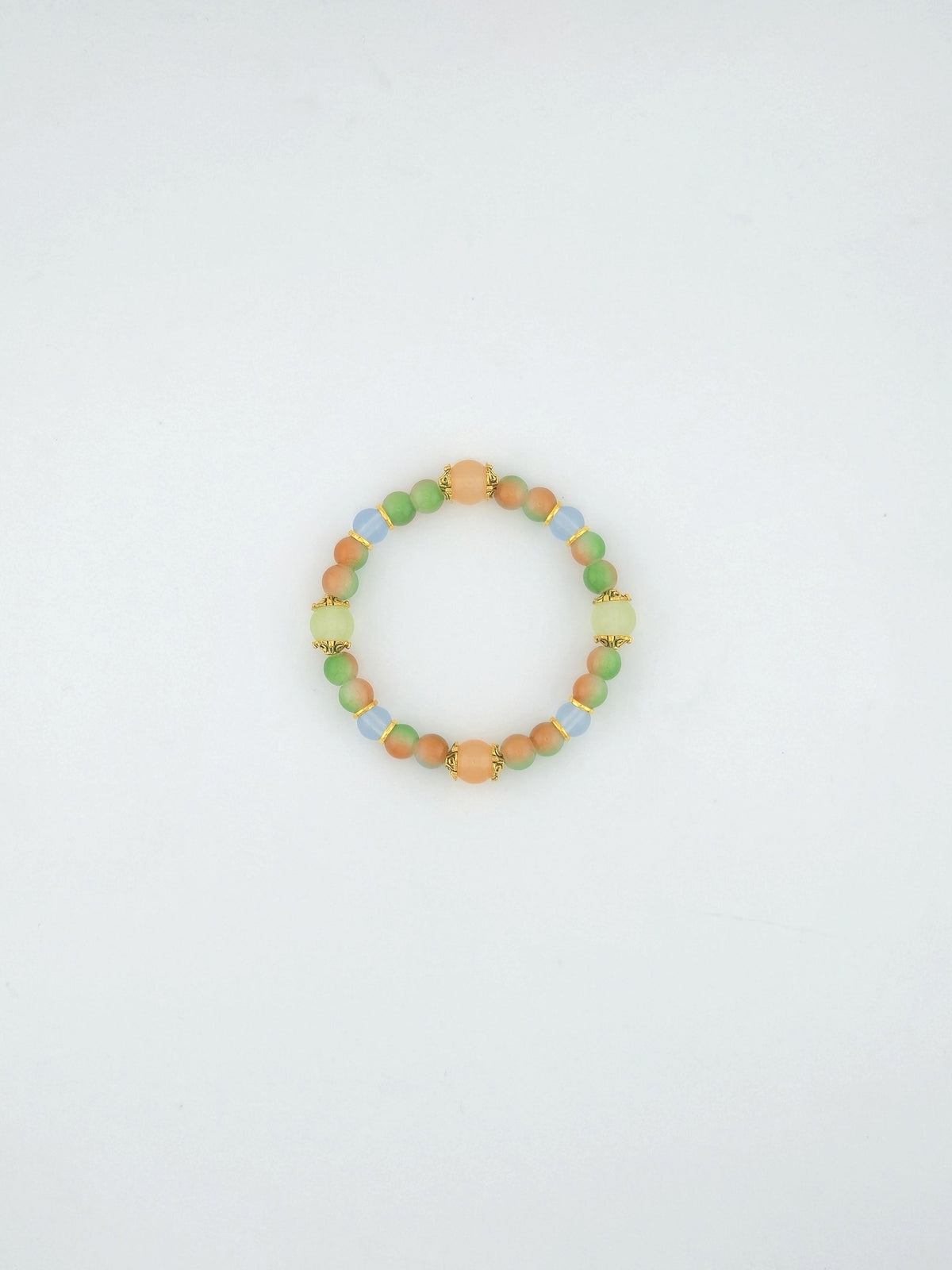 Sherbert Glass Bead Bracelet