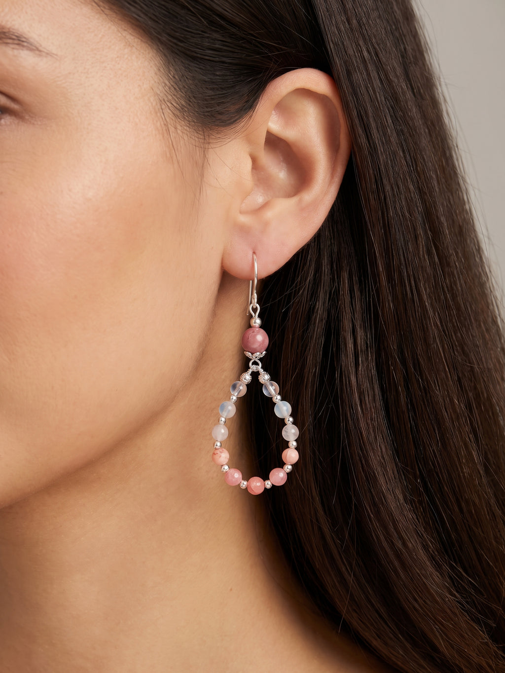 Pink Swag Earrings