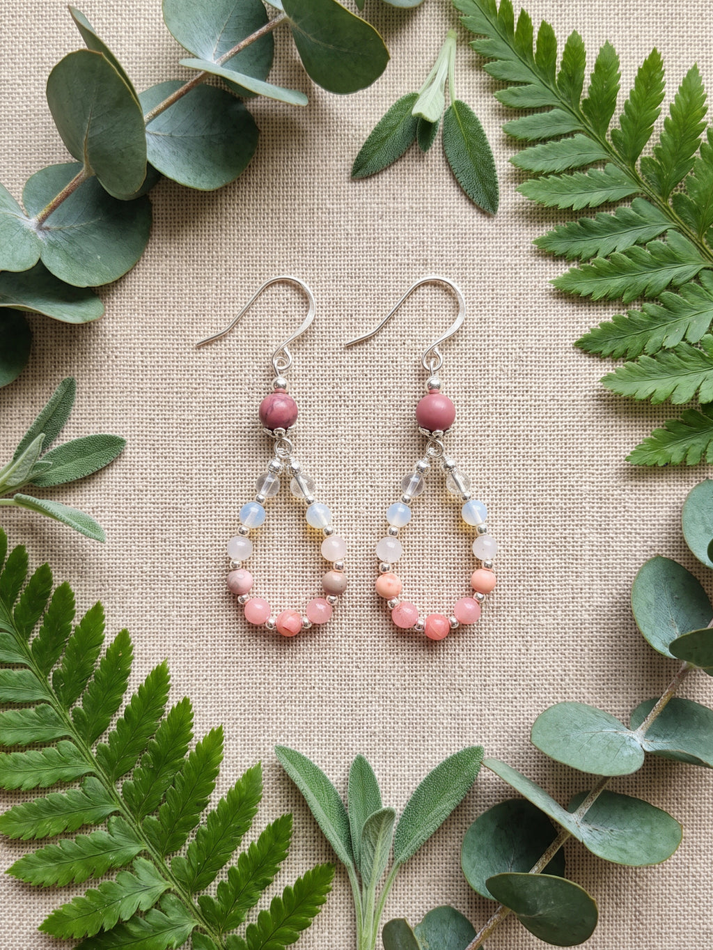 Pink Swag Earrings