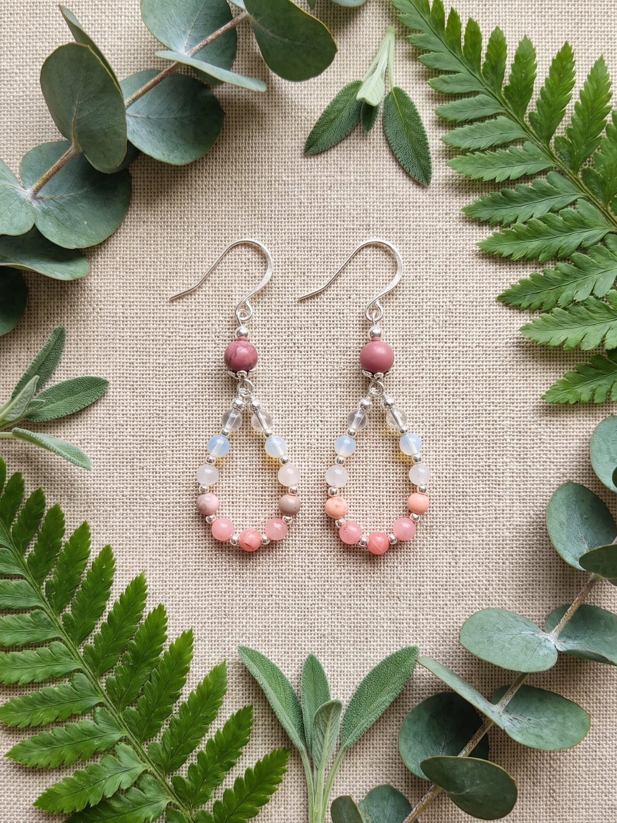 Pink Swag Earrings